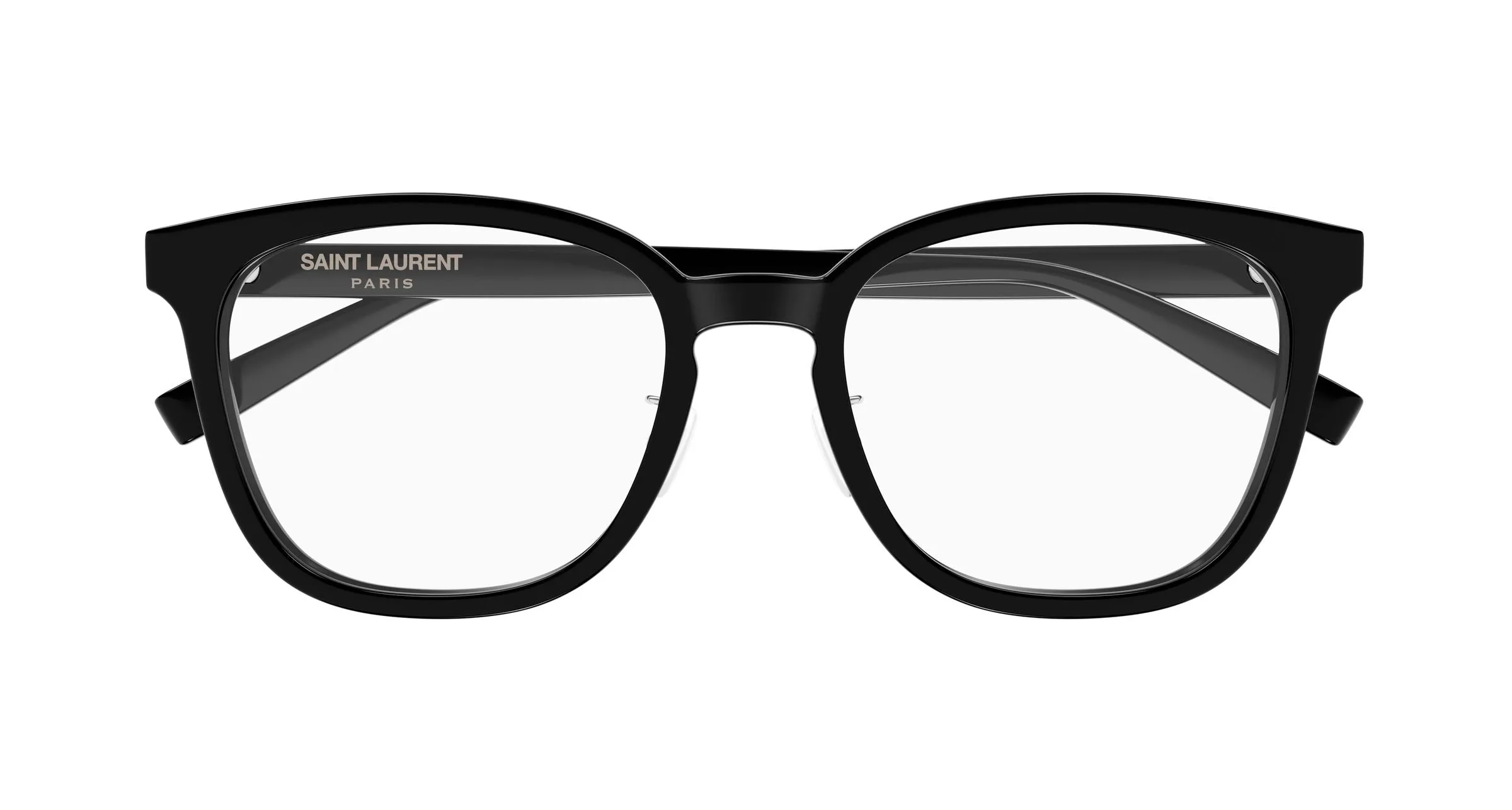 SAINT LAURENT SL 917/F 001 Montature da vista Acetato Nero Trasparente Rotonda - immagine 2