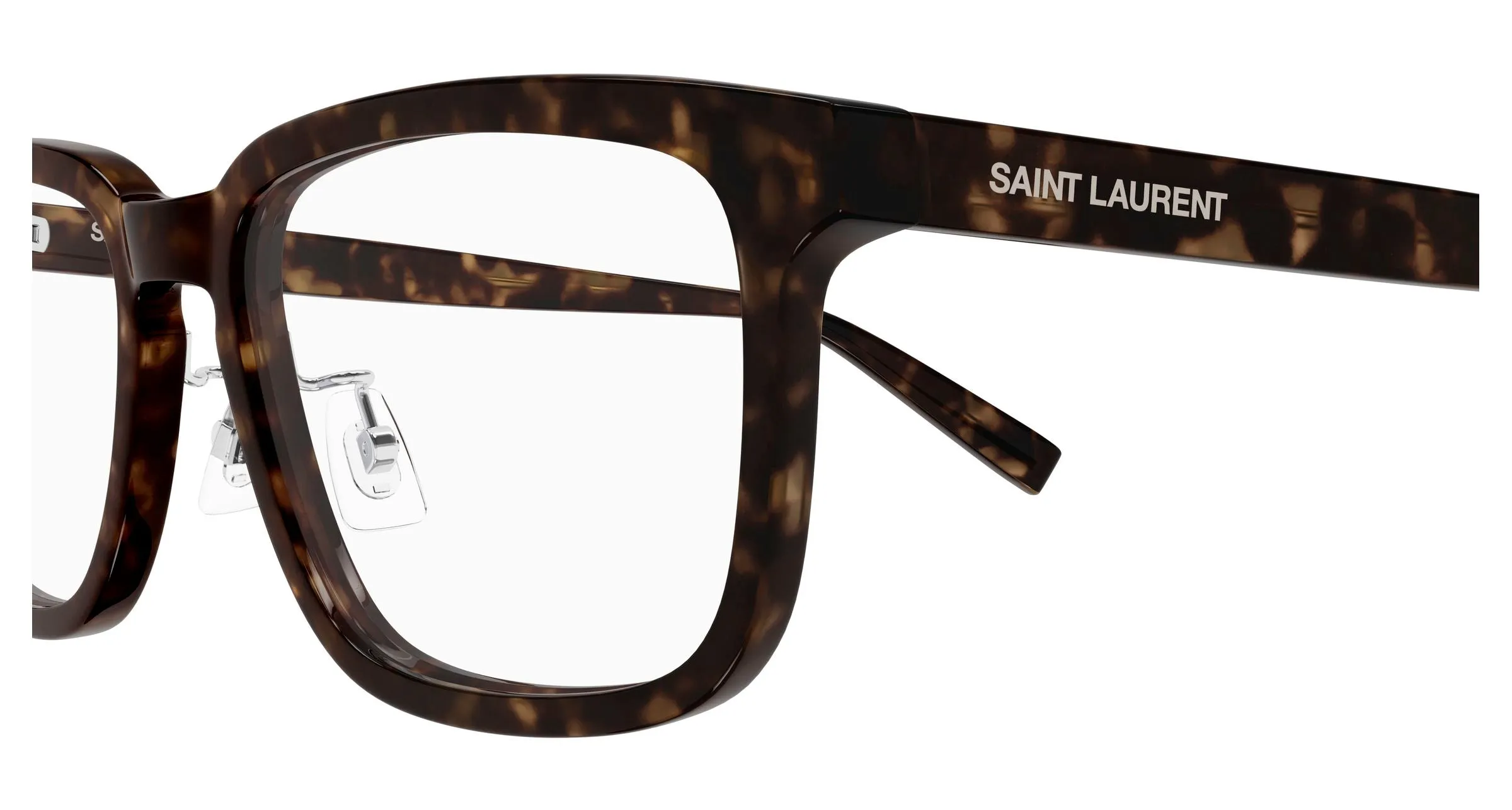 SAINT LAURENT SL 916/F 002 Montature da vista Acetato Havana Trasparente Squadrata - immagine 3