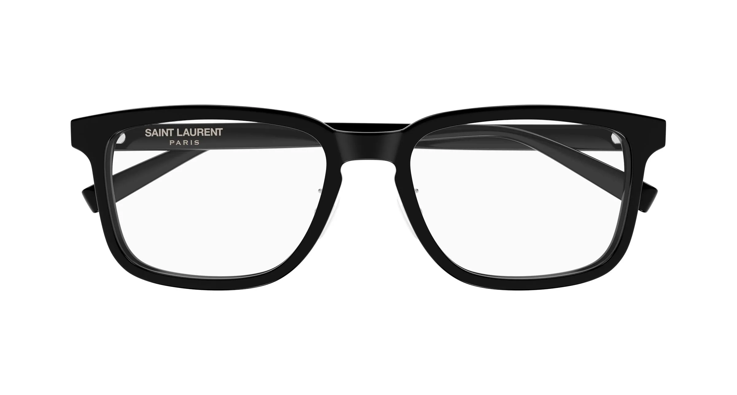 SAINT LAURENT SL 916/F 001 Montature da vista Acetato Nero Trasparente Squadrata - immagine 2