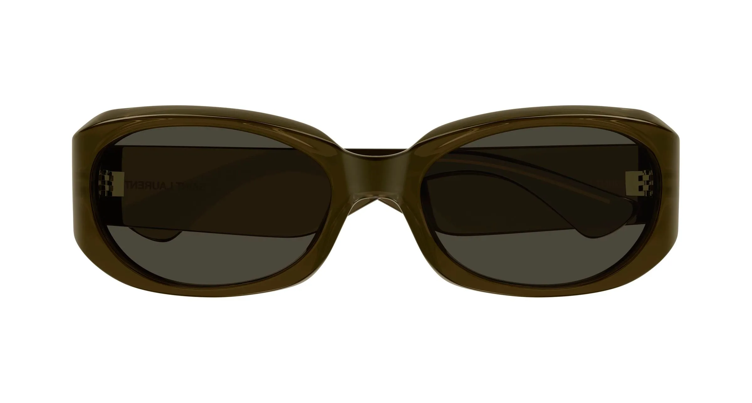 SAINT LAURENT SL 868/F 005 Occhiali da sole Bio-iniettato Marrone Grigio Rotonda - immagine 2