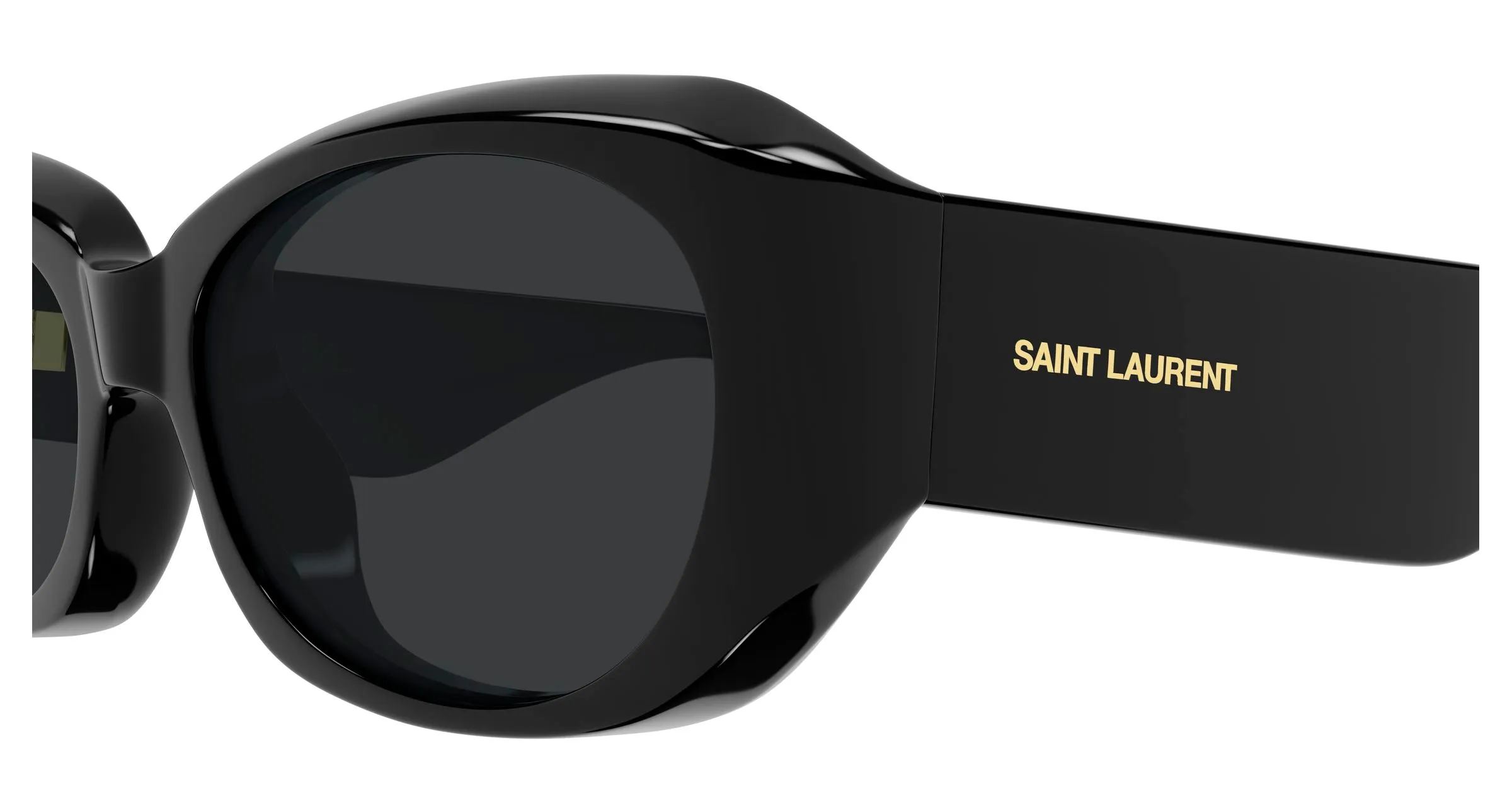 SAINT LAURENT SL 868/F 001 Occhiali da sole Bio-iniettato Nero Nero Rotonda - immagine 3