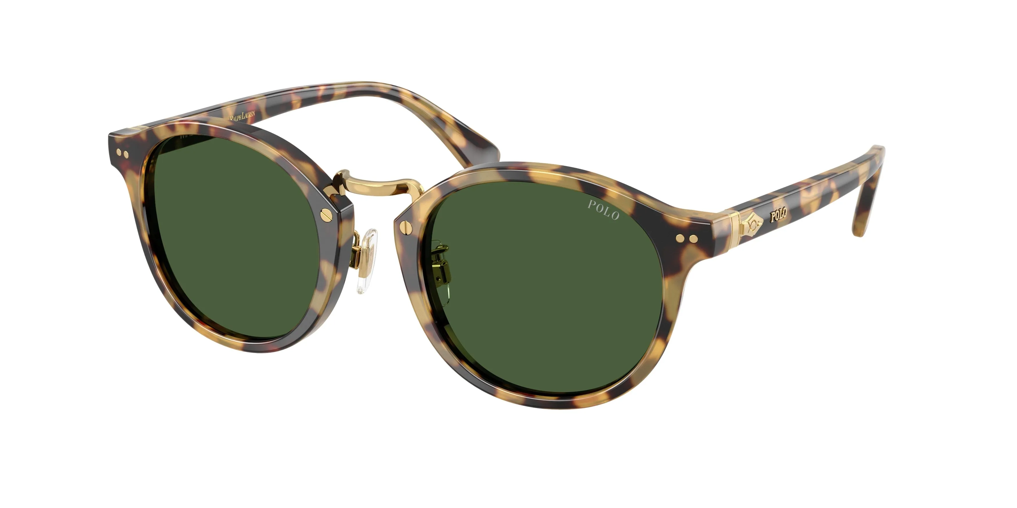 Polo Ralph Lauren PH4230 500471 Occhiali da sole Acetato Marrone Verde Rotonda Normale - immagine 1