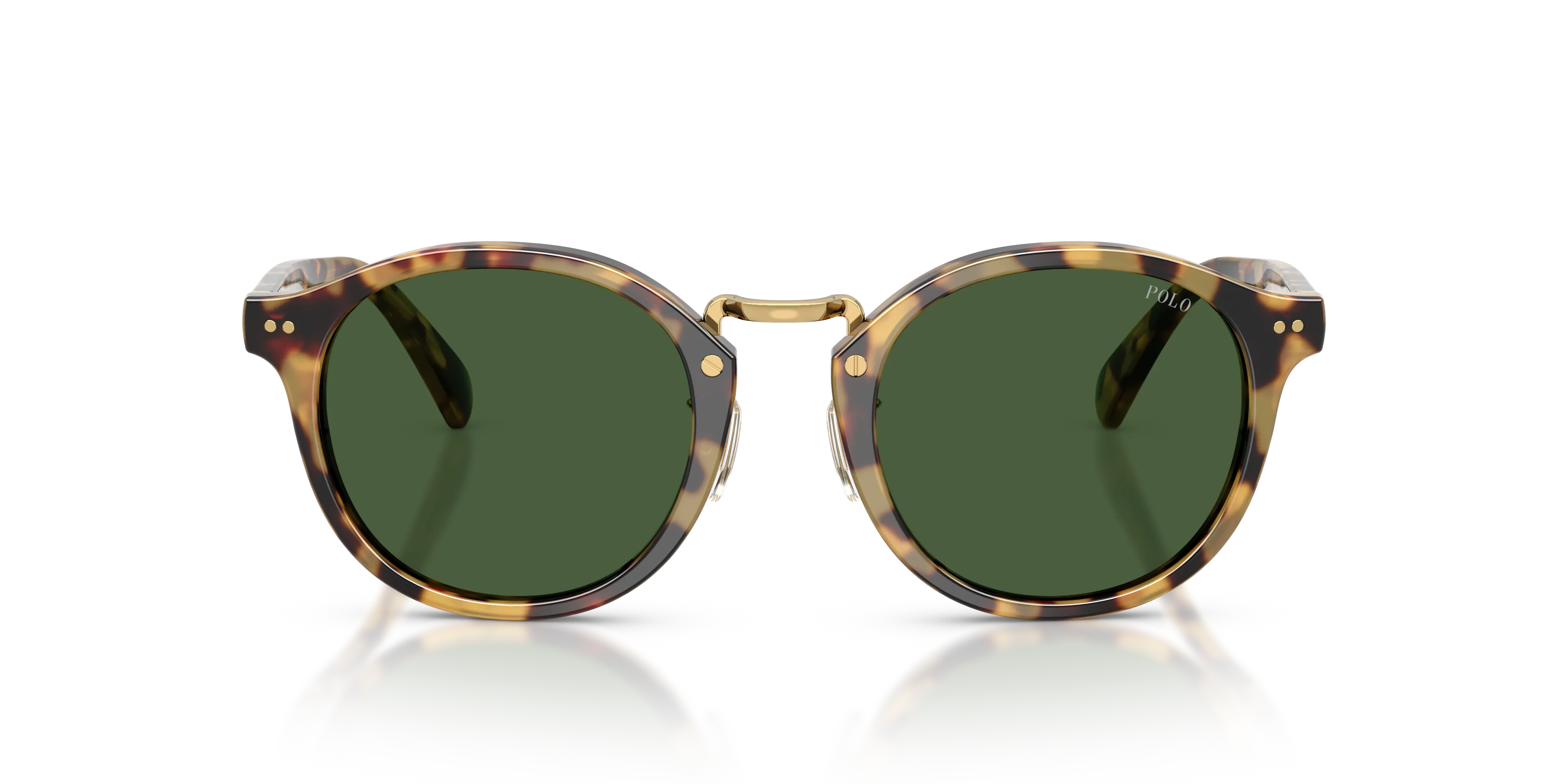 Polo Ralph Lauren PH4230 500471 Occhiali da sole Acetato Marrone Verde Rotonda Normale - immagine 3