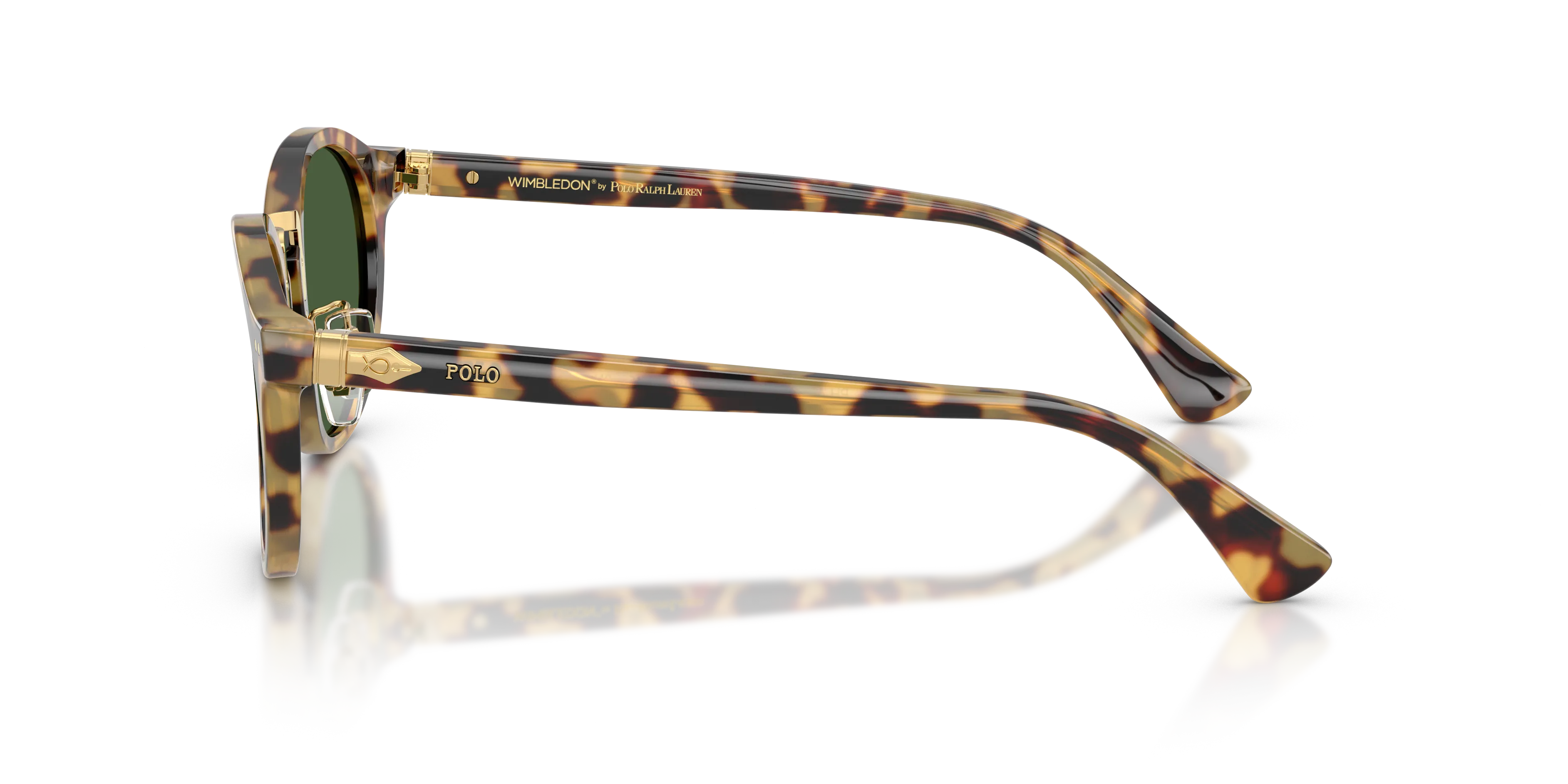 Polo Ralph Lauren PH4230 500471 Occhiali da sole Acetato Marrone Verde Rotonda Normale - immagine 4