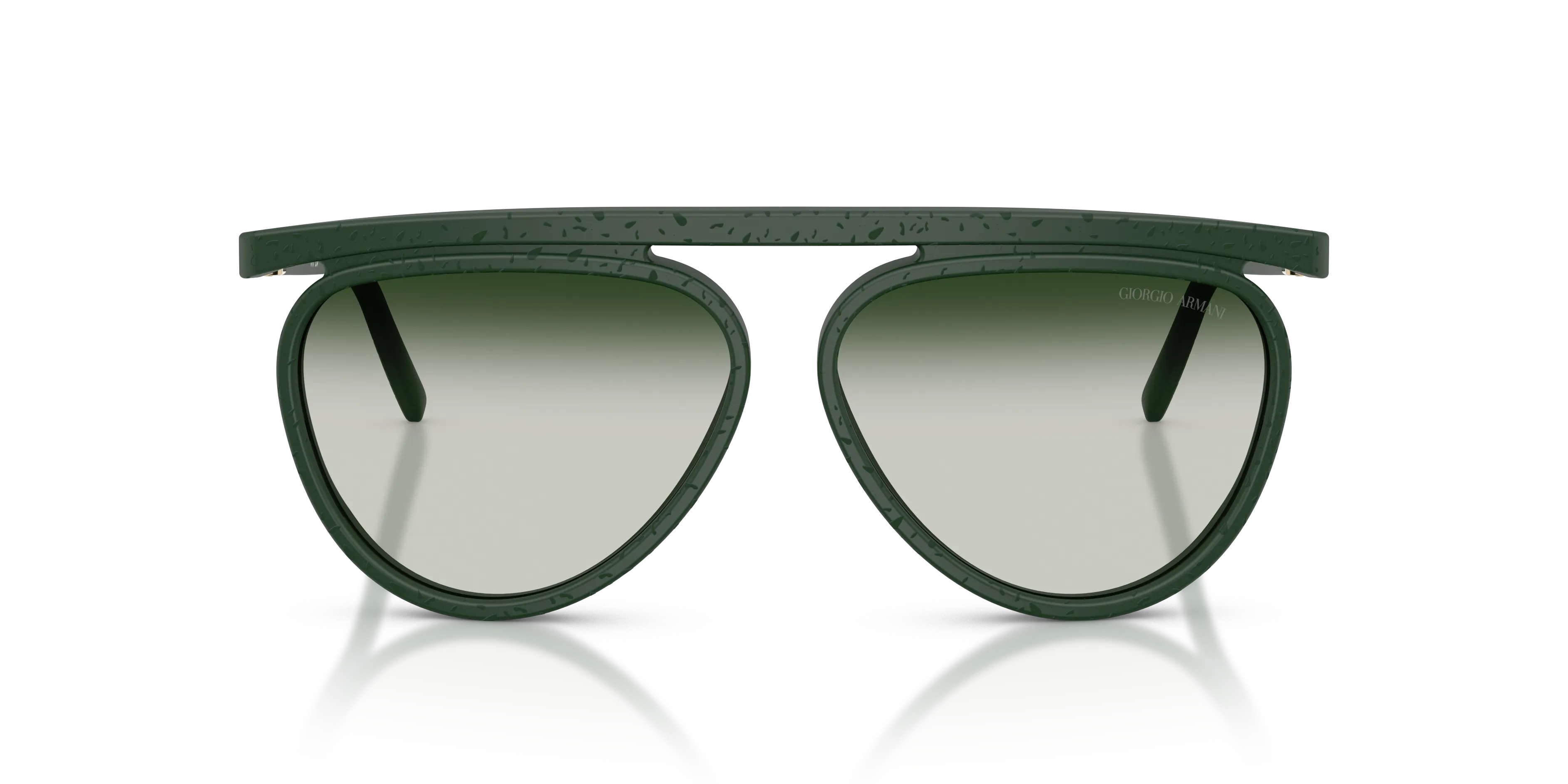 Giorgio Armani AR8262 64307Z Occhiali da sole Acetato Verde Grigio Pilot Normale Sfumato - immagine 3