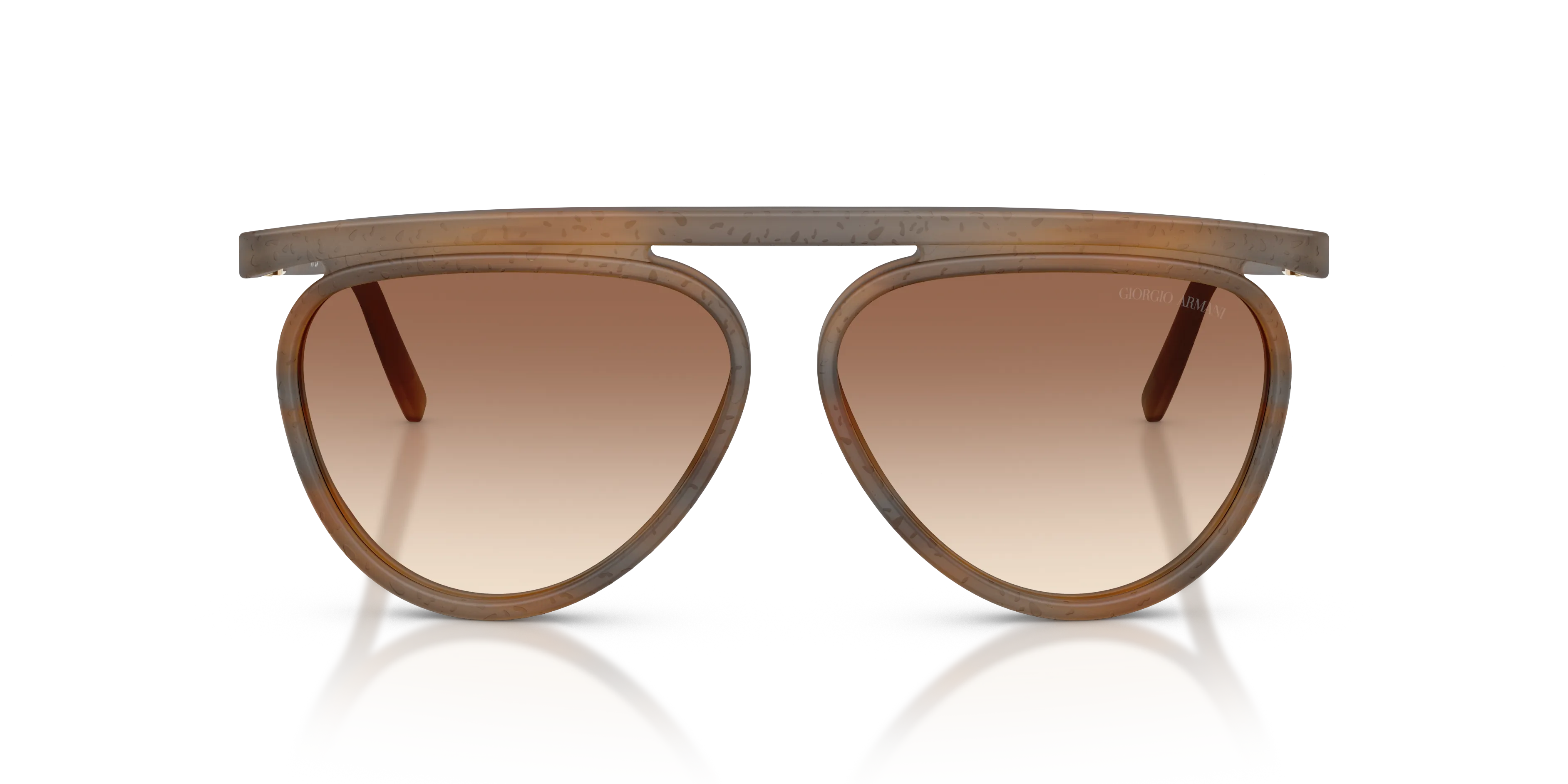 Giorgio Armani AR8262 642913 Occhiali da sole Acetato Marrone Marrone Pilot Normale Sfumato - immagine 3