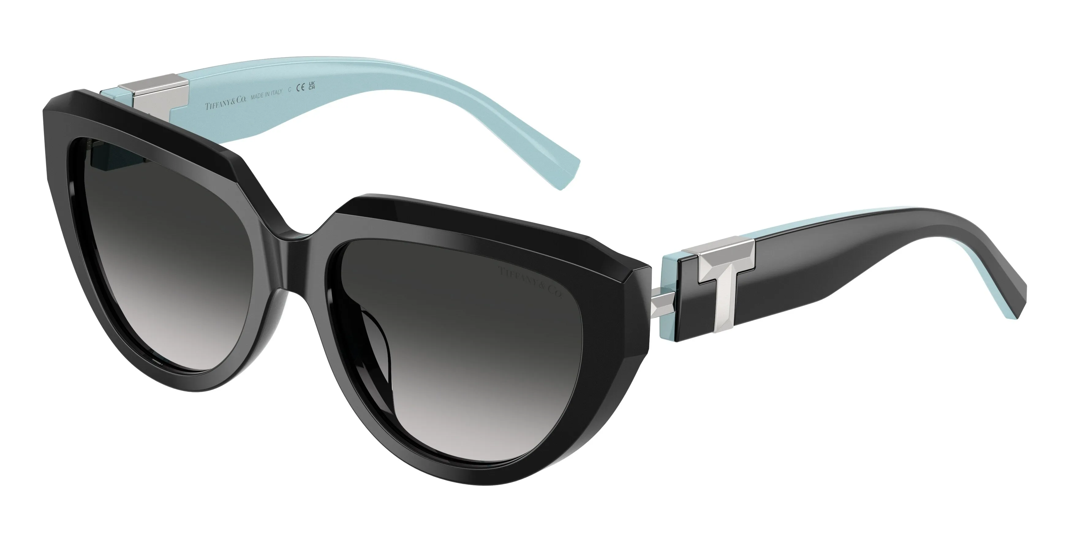 Tiffany TF4238U 84653C Occhiali da sole Acetato Nero Grigio Pillow Normale Sfumato - immagine 1