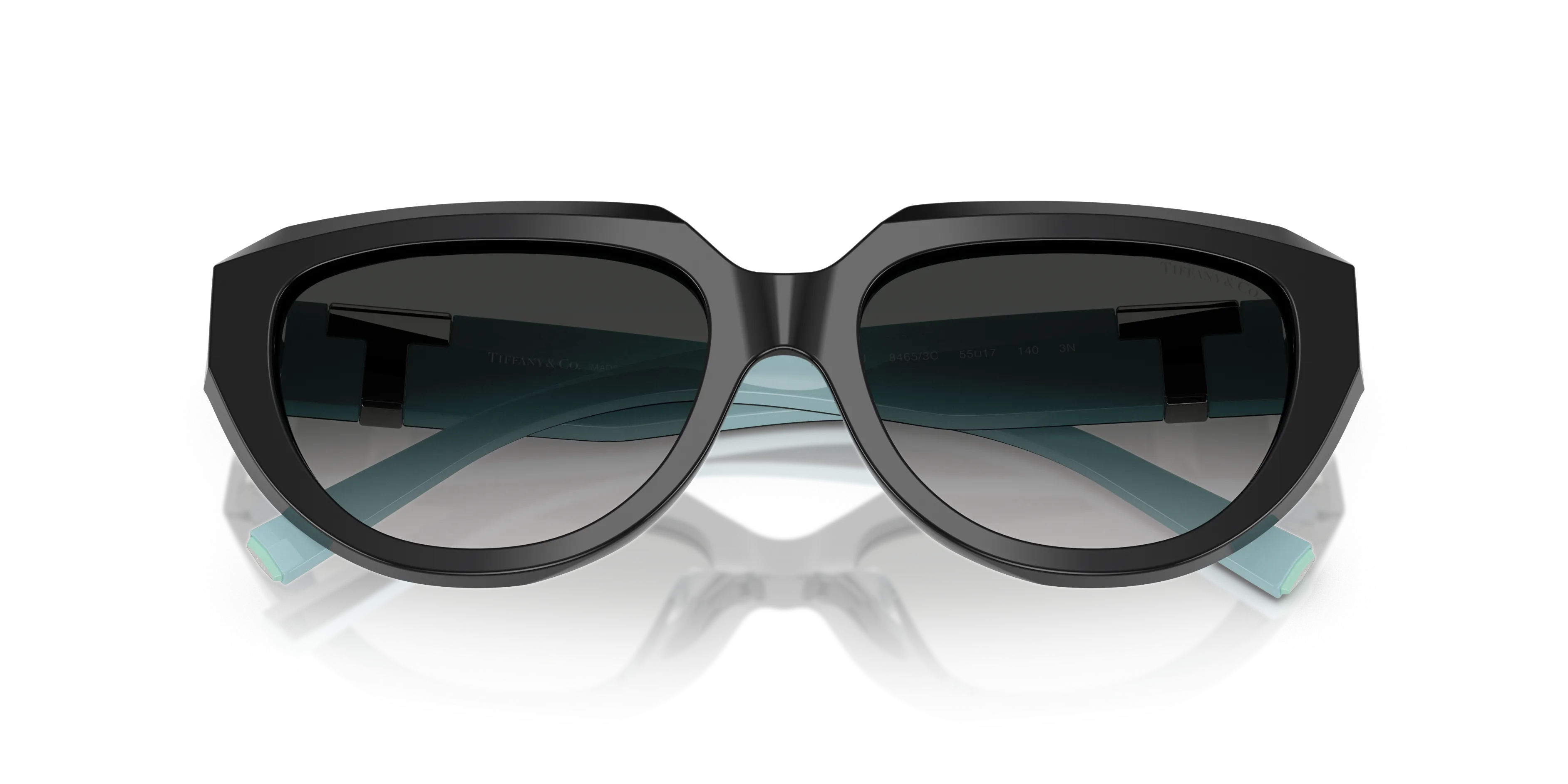 Tiffany TF4238U 84653C Occhiali da sole Acetato Nero Grigio Pillow Normale Sfumato - immagine 2