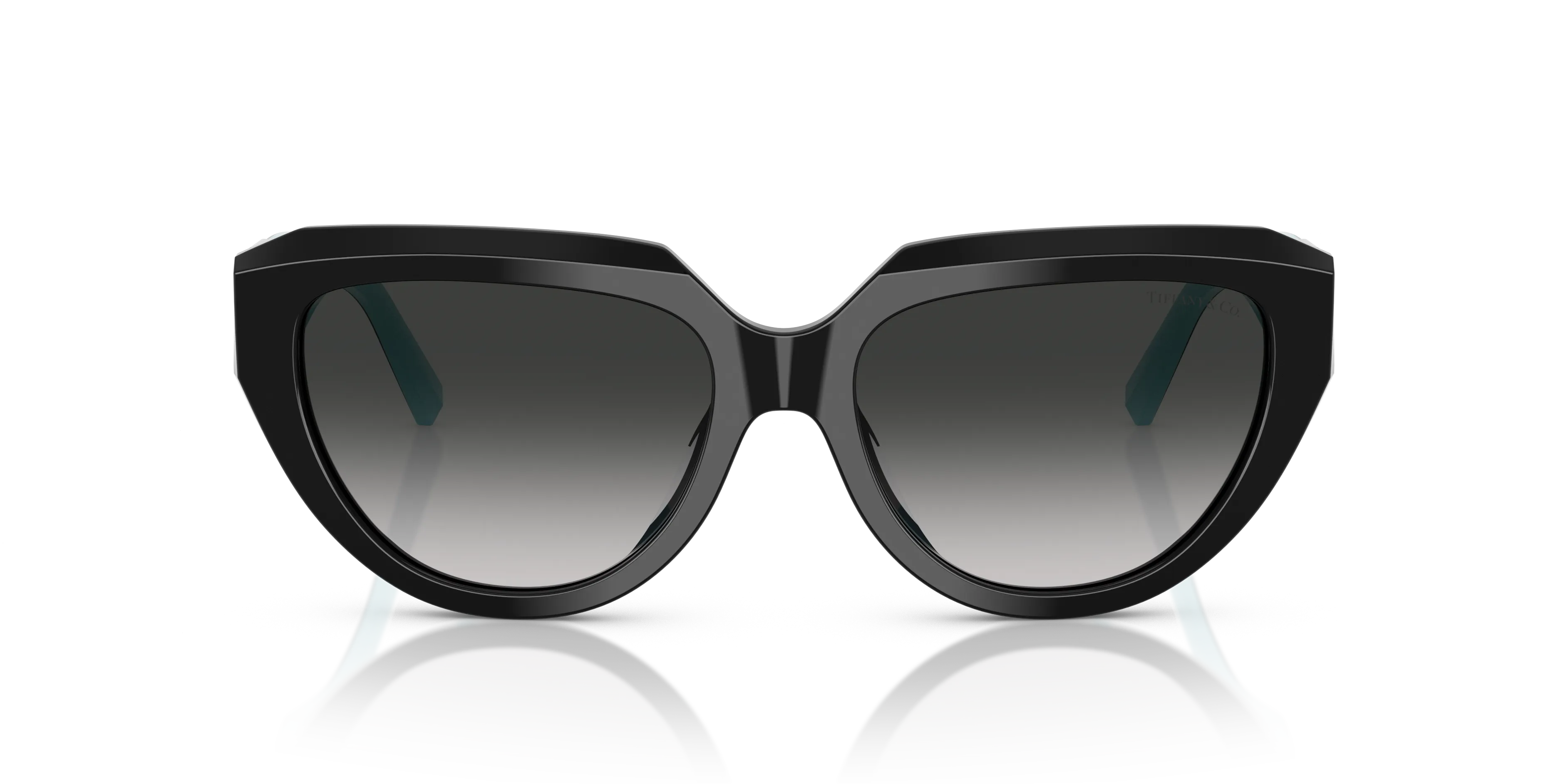 Tiffany TF4238U 84653C Occhiali da sole Acetato Nero Grigio Pillow Normale Sfumato - immagine 3