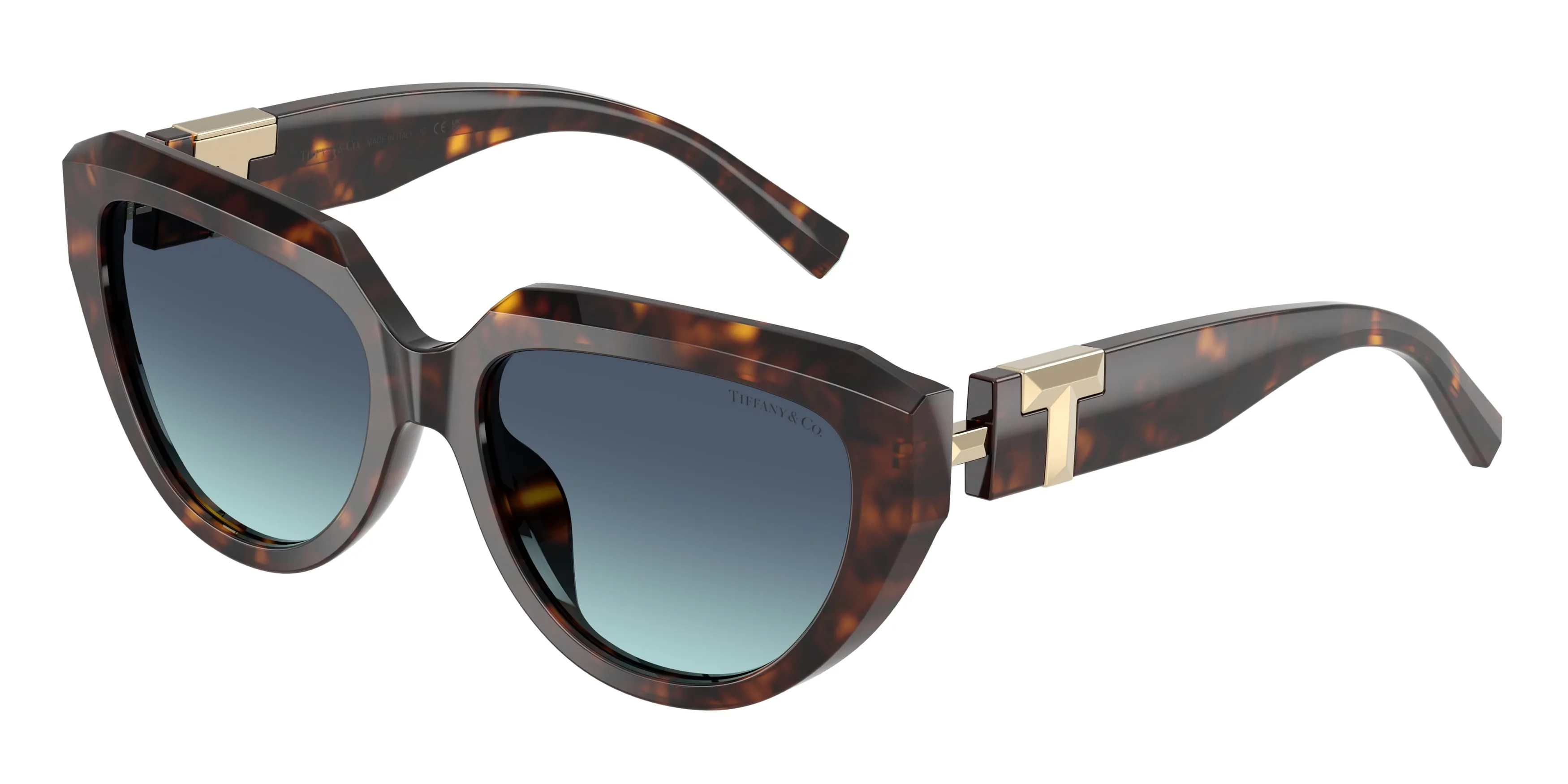 Tiffany TF4238U 84649S Occhiali da sole Acetato Tartaruga Blu Pillow Normale Sfumato - immagine 1