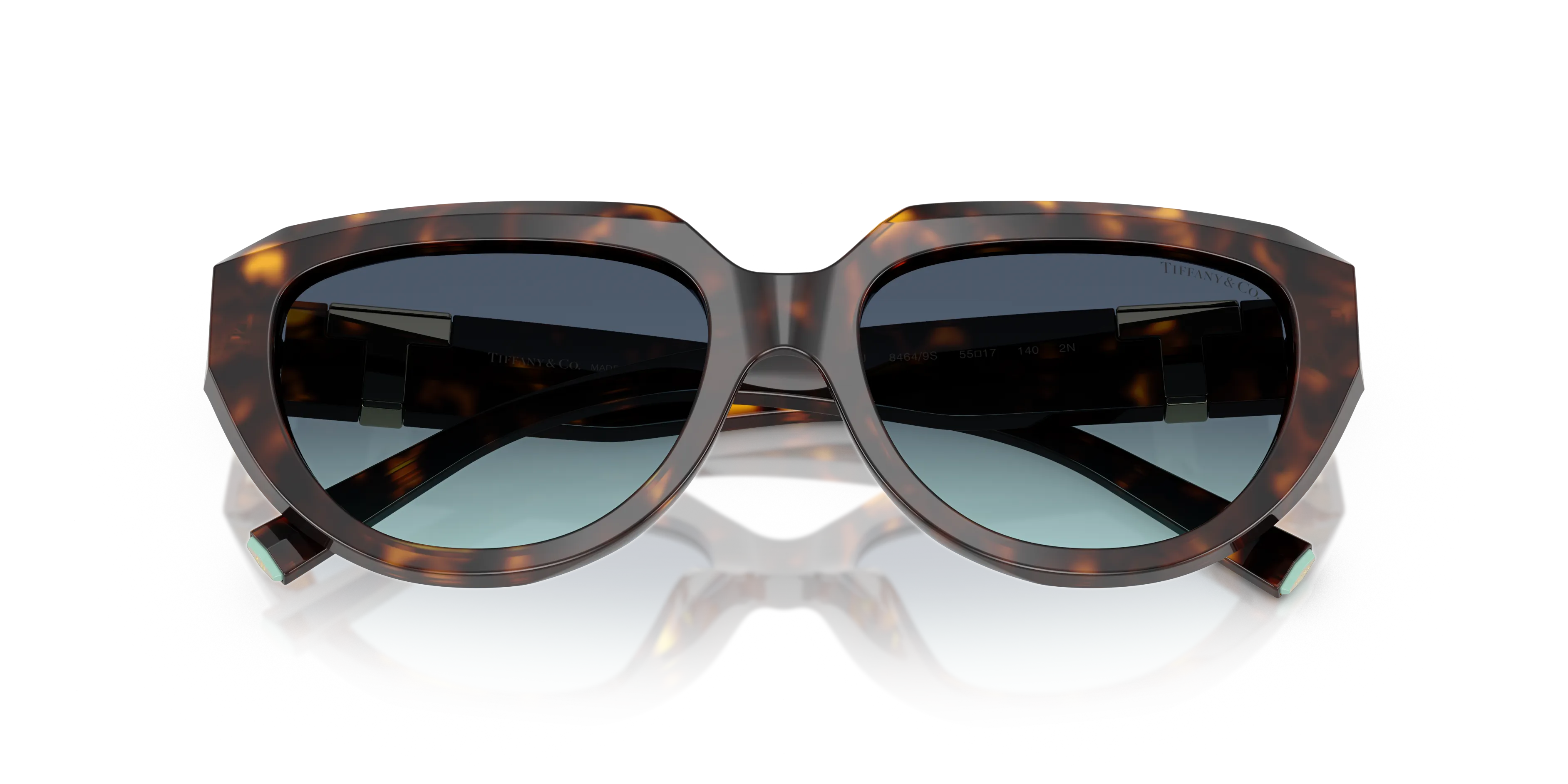Tiffany TF4238U 84649S Occhiali da sole Acetato Tartaruga Blu Pillow Normale Sfumato - immagine 2