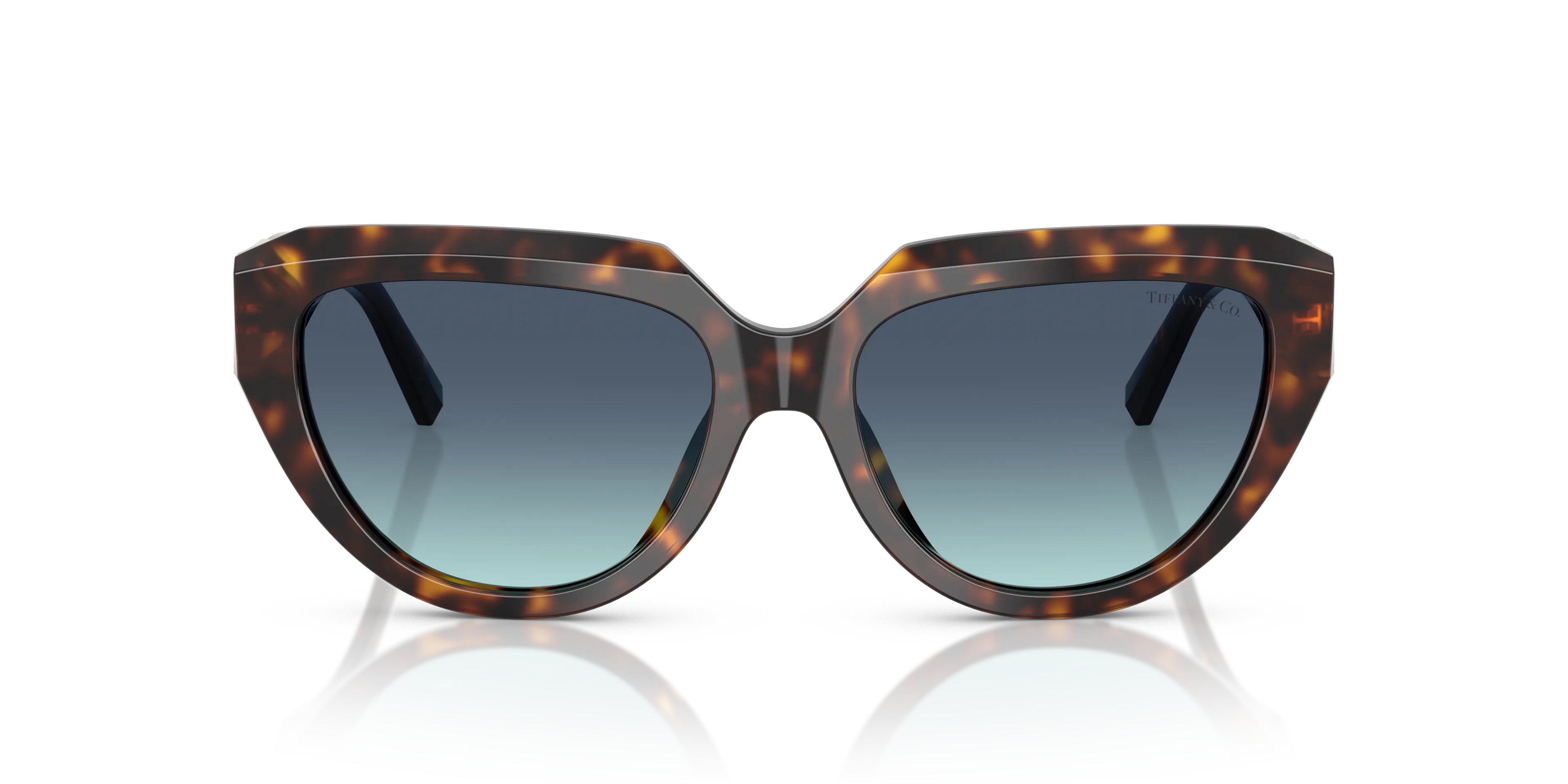 Tiffany TF4238U 84649S Occhiali da sole Acetato Tartaruga Blu Pillow Normale Sfumato - immagine 3