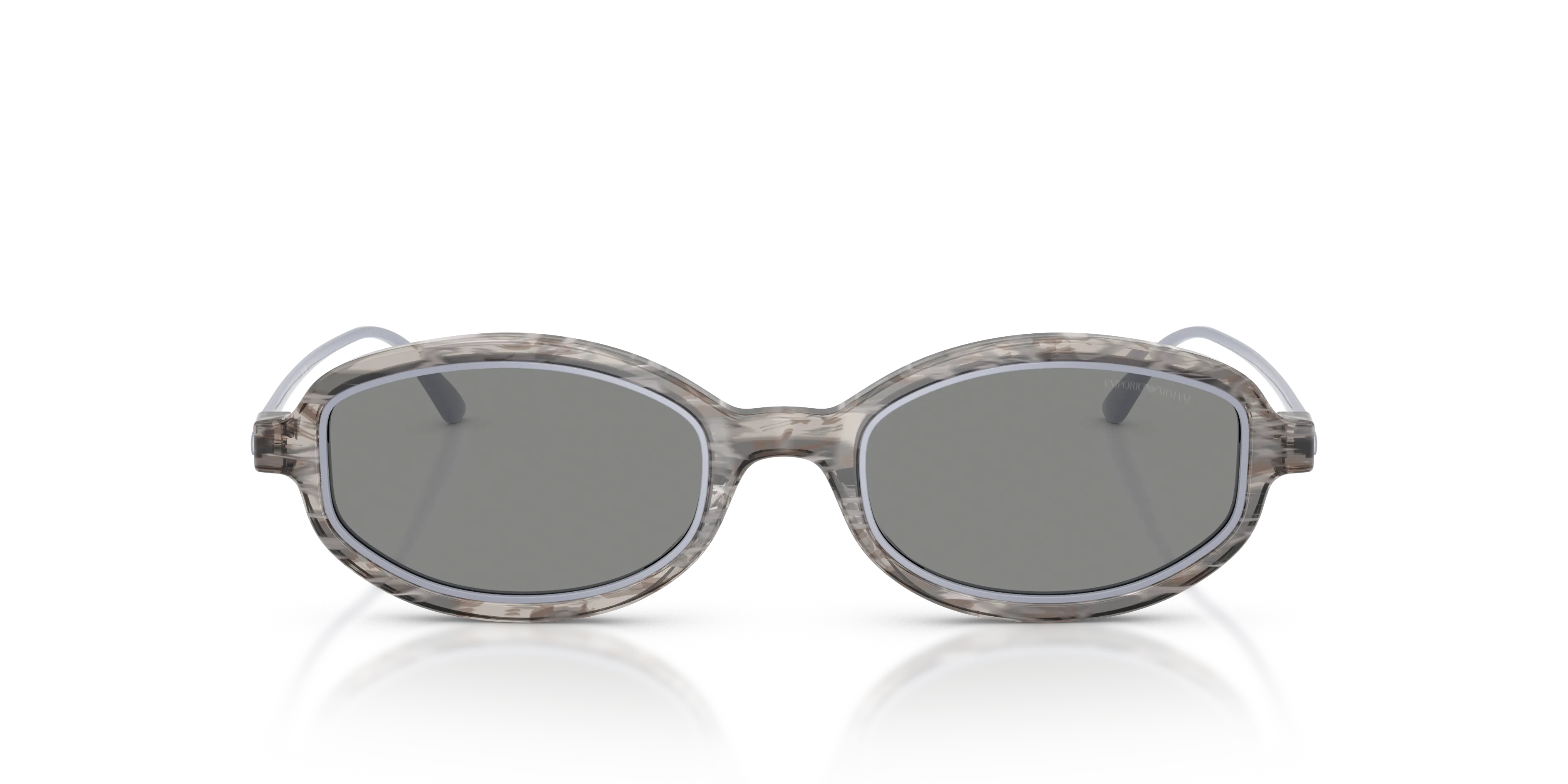 Emporio Armani EA4276U 642787 Occhiali da sole Acetato Grigio Grigio Geometrica Normale - immagine 3
