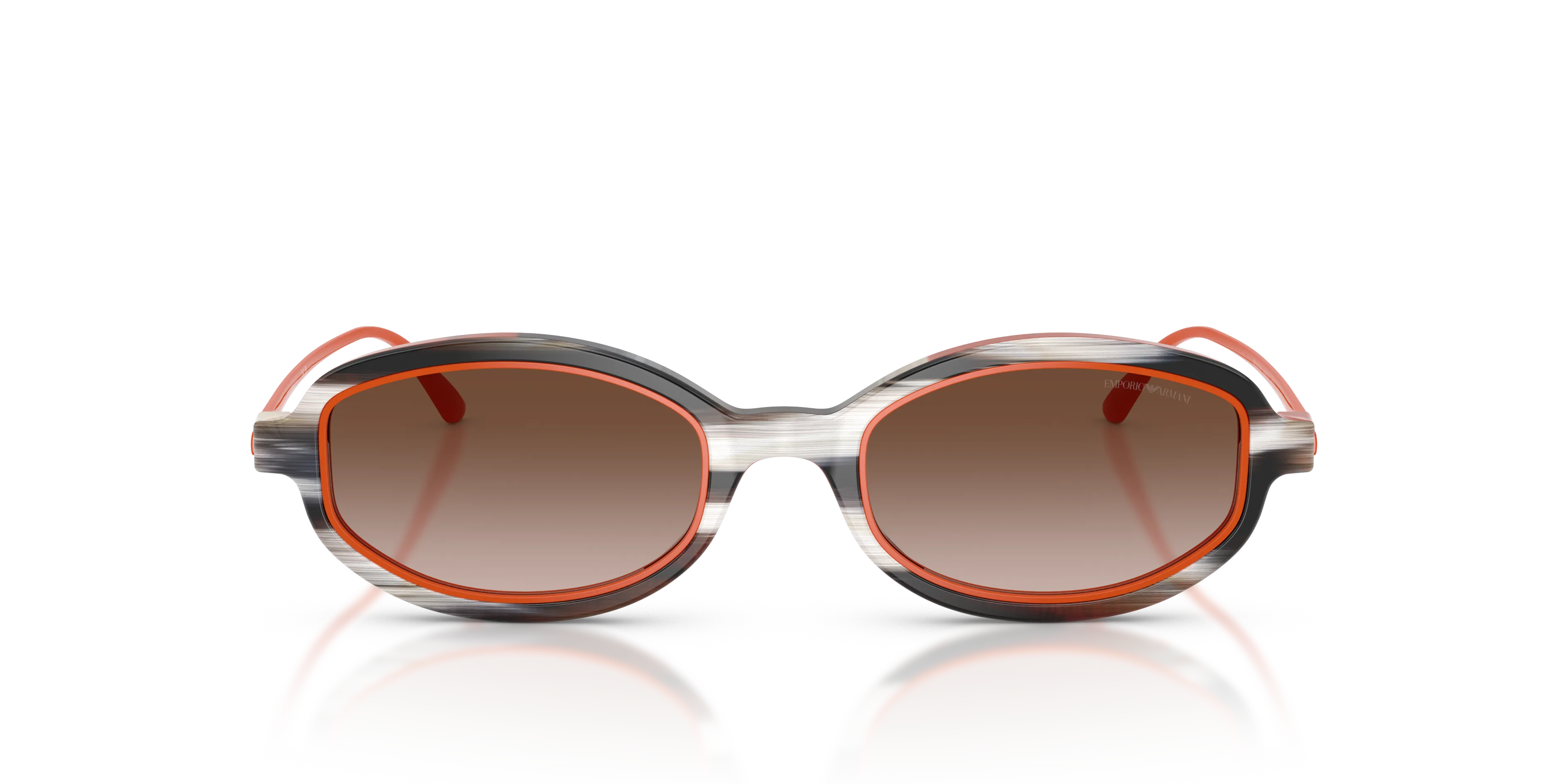 Emporio Armani EA4276U 642613 Occhiali da sole Acetato Multi-colore Marrone Geometrica Normale Sfumato - immagine 3