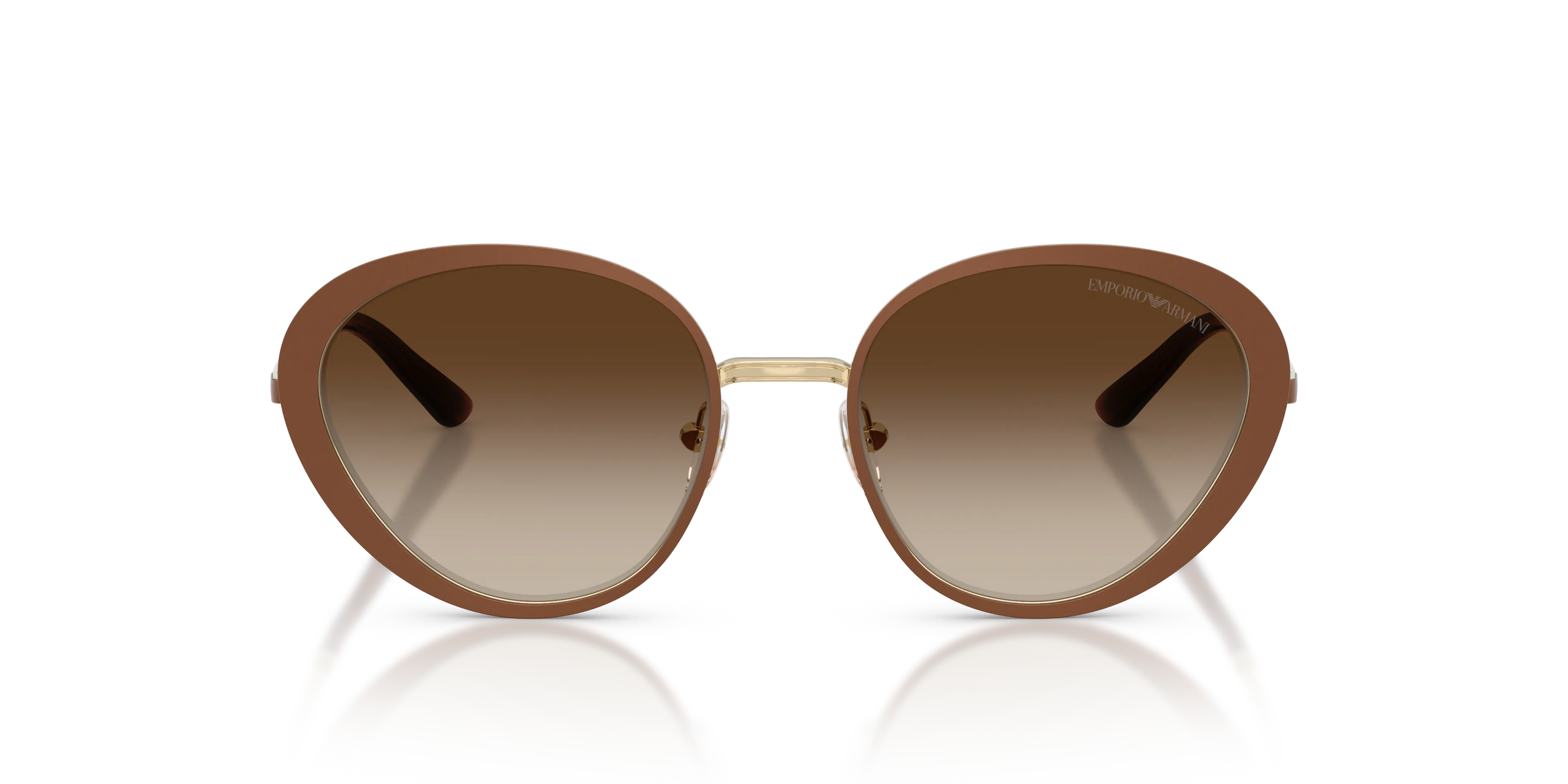 Emporio Armani EA2177 344113 Occhiali da sole Metallo Marrone Marrone Geometrica Normale Sfumato - immagine 3