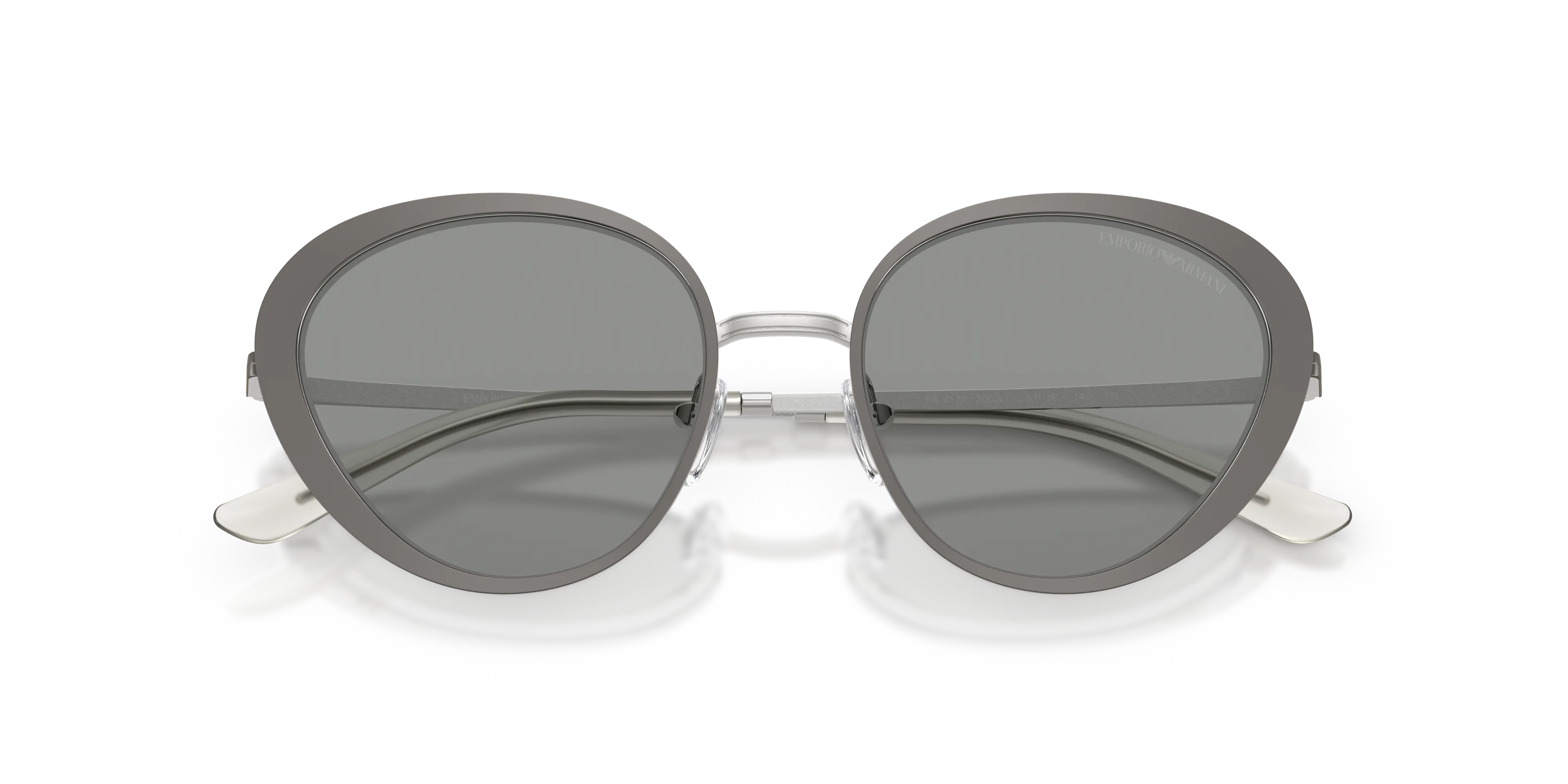 Emporio Armani EA2177 3003/1 Occhiali da sole Metallo Grigio Grigio Geometrica Normale - immagine 2