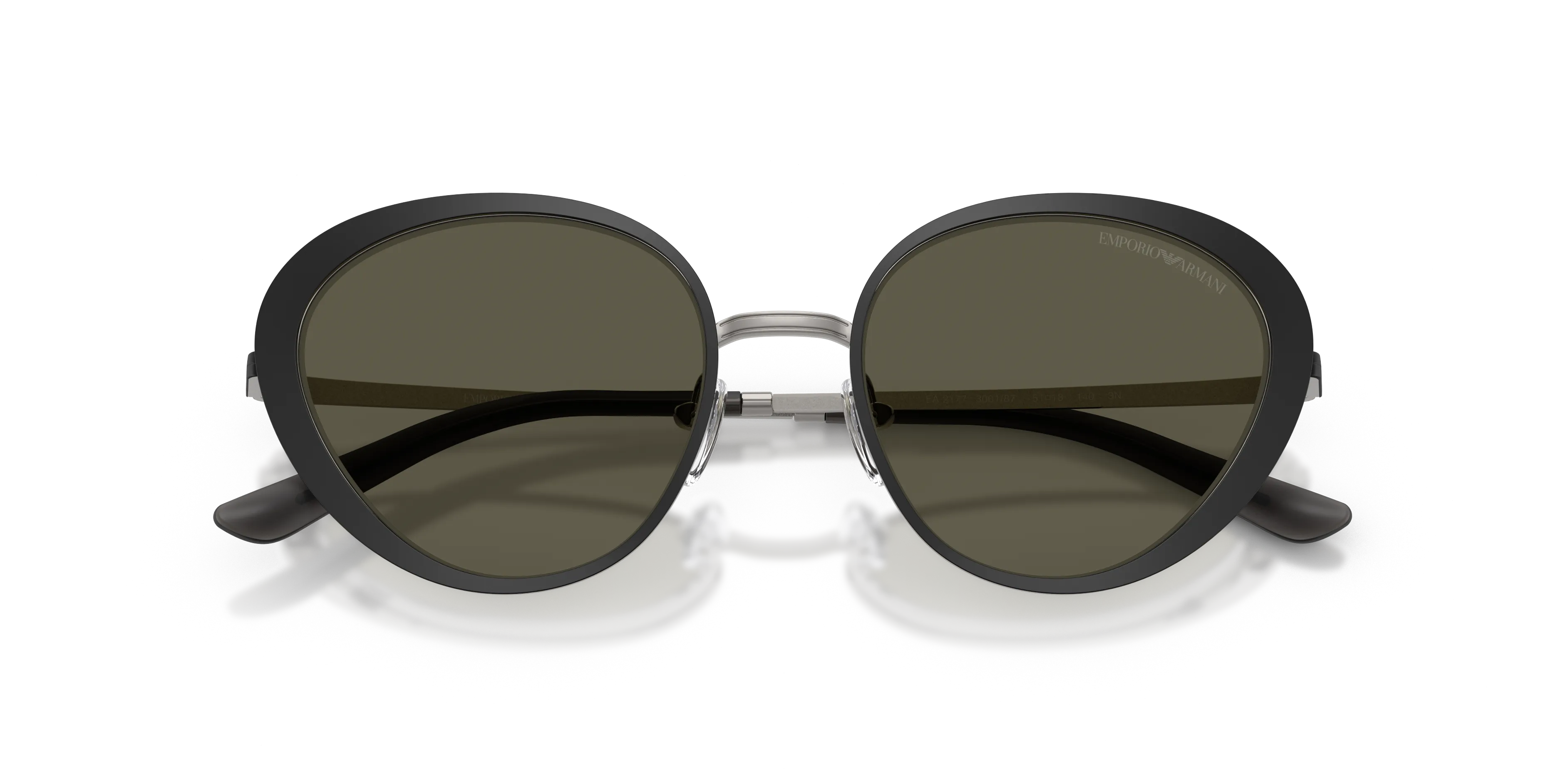Emporio Armani EA2177 300187 Occhiali da sole Metallo Nero Grigio Geometrica Normale - immagine 2