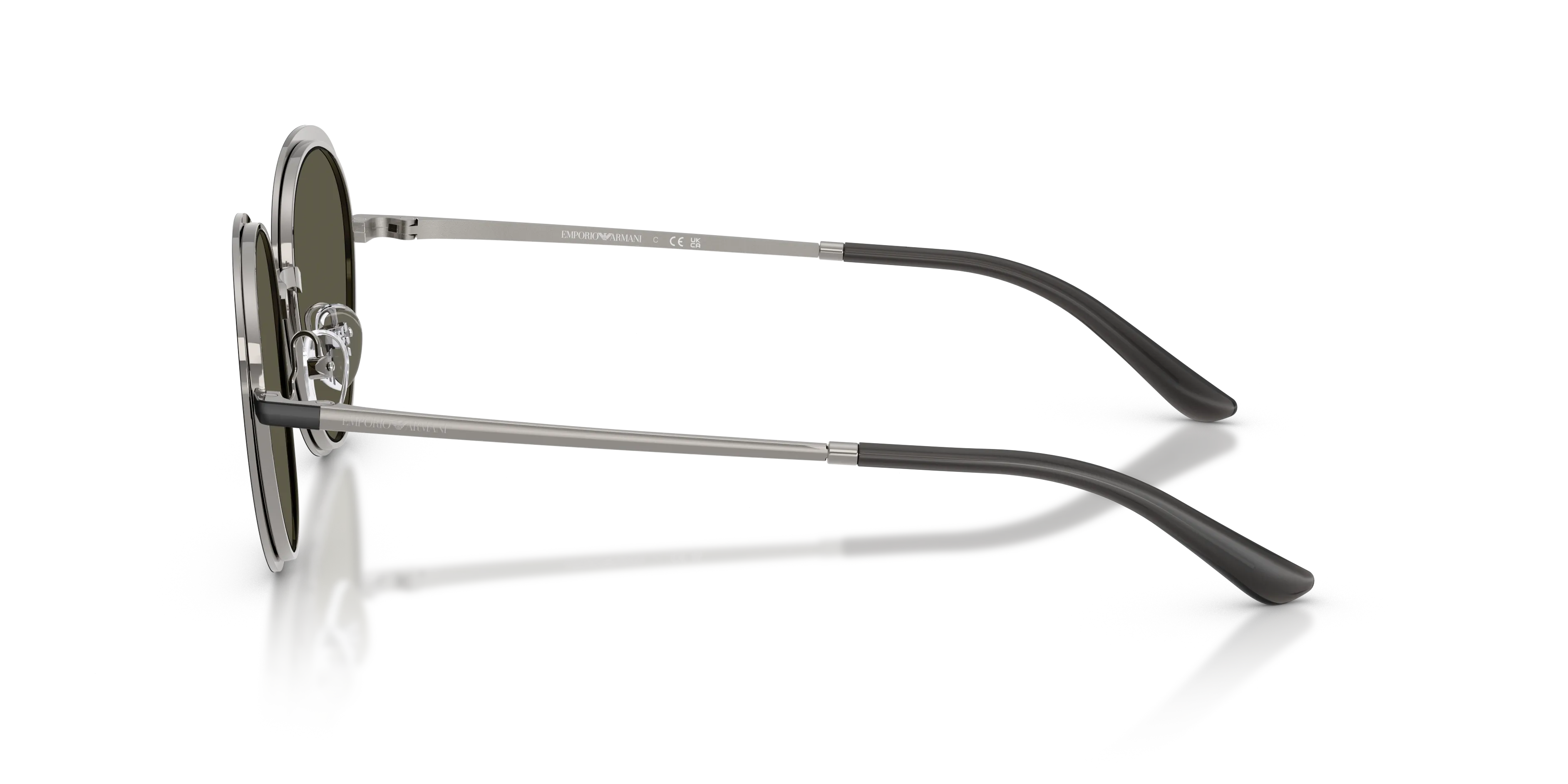 Emporio Armani EA2177 300187 Occhiali da sole Metallo Nero Grigio Geometrica Normale - immagine 4