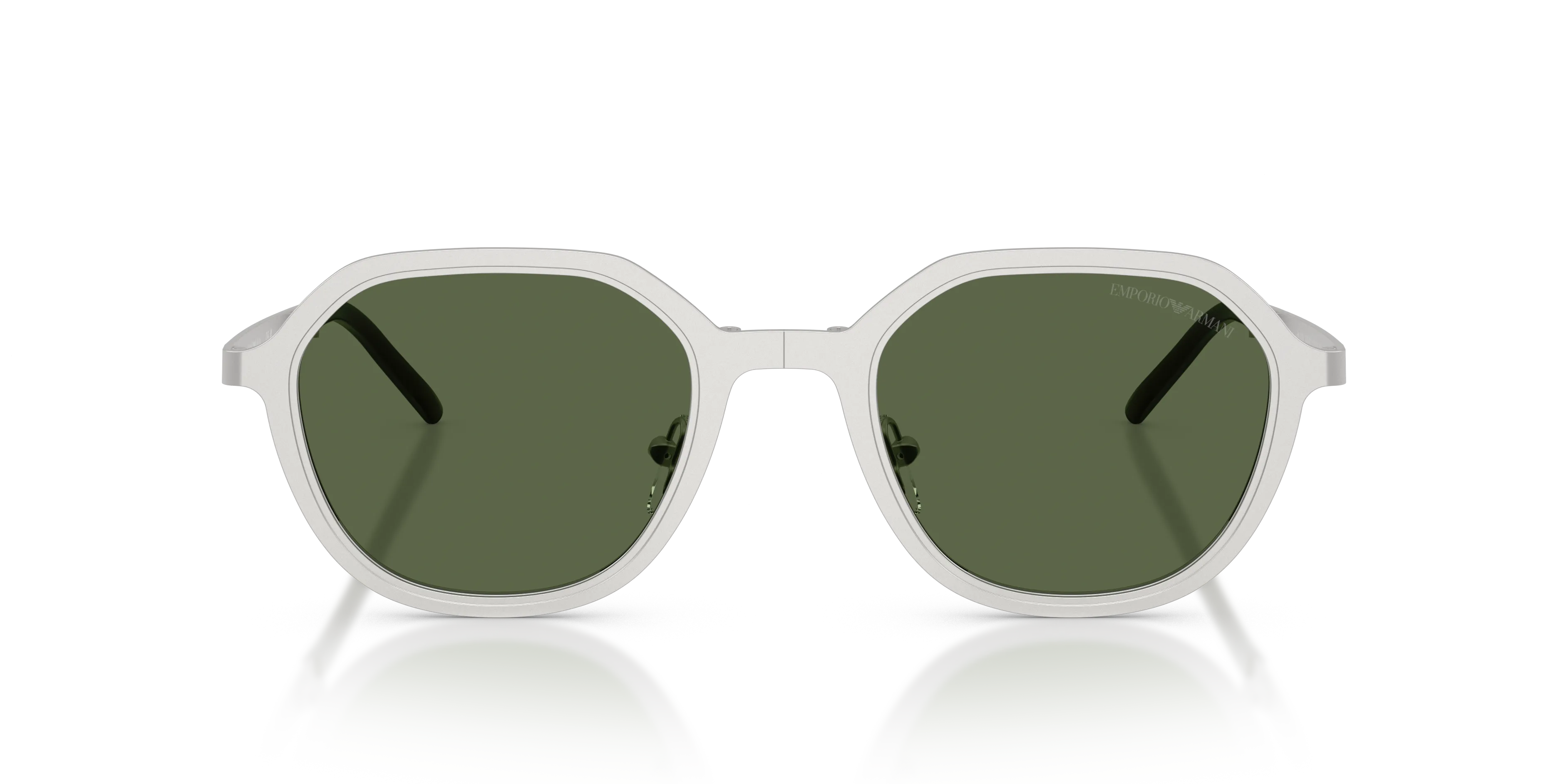Emporio Armani EA2176 301571 Occhiali da sole Metallo Argento Verde Geometrica Normale - immagine 3