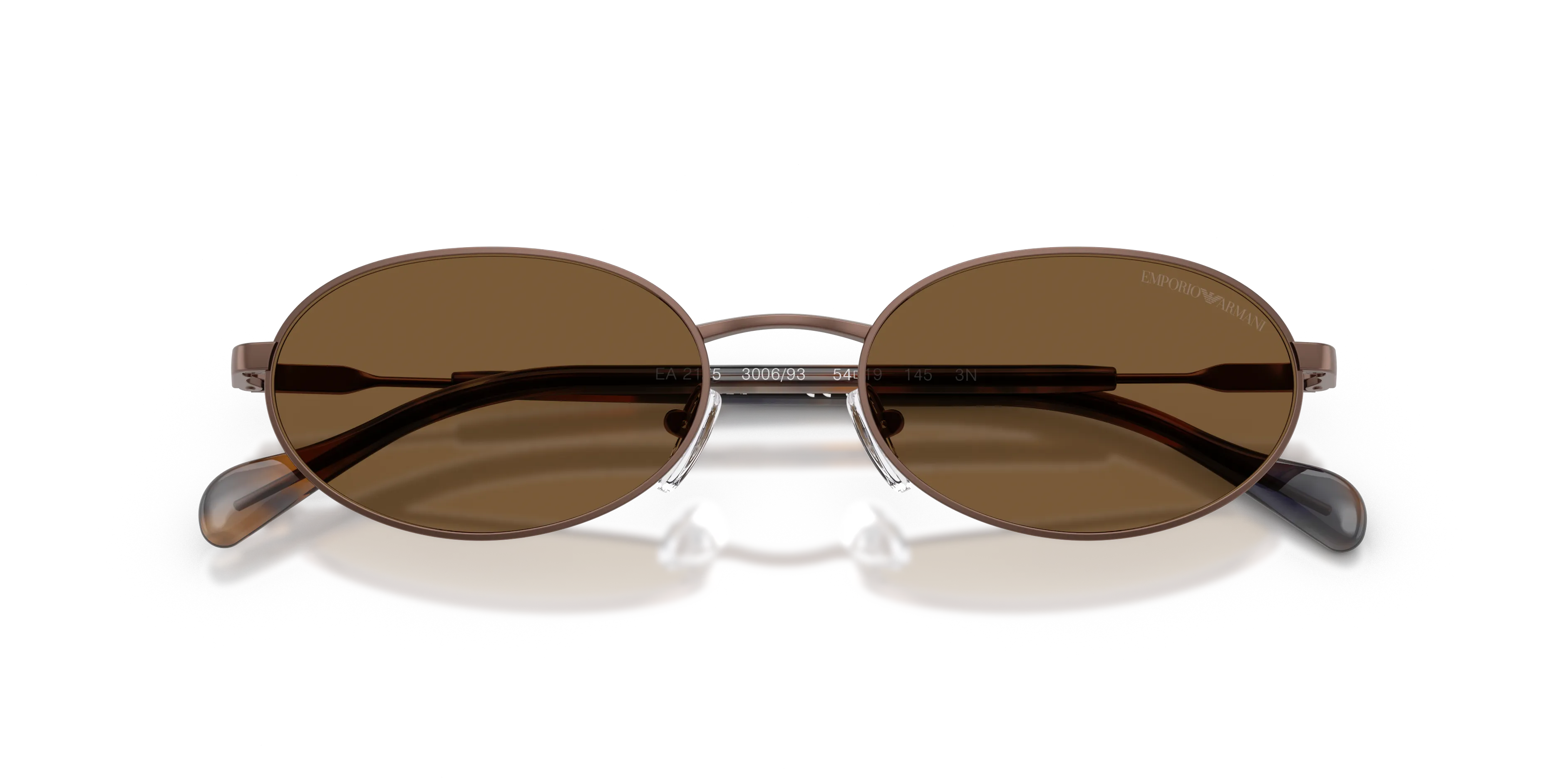 Emporio Armani EA2175 300693 Occhiali da sole Metallo Bronzo Marrone Rotonda Normale - immagine 2