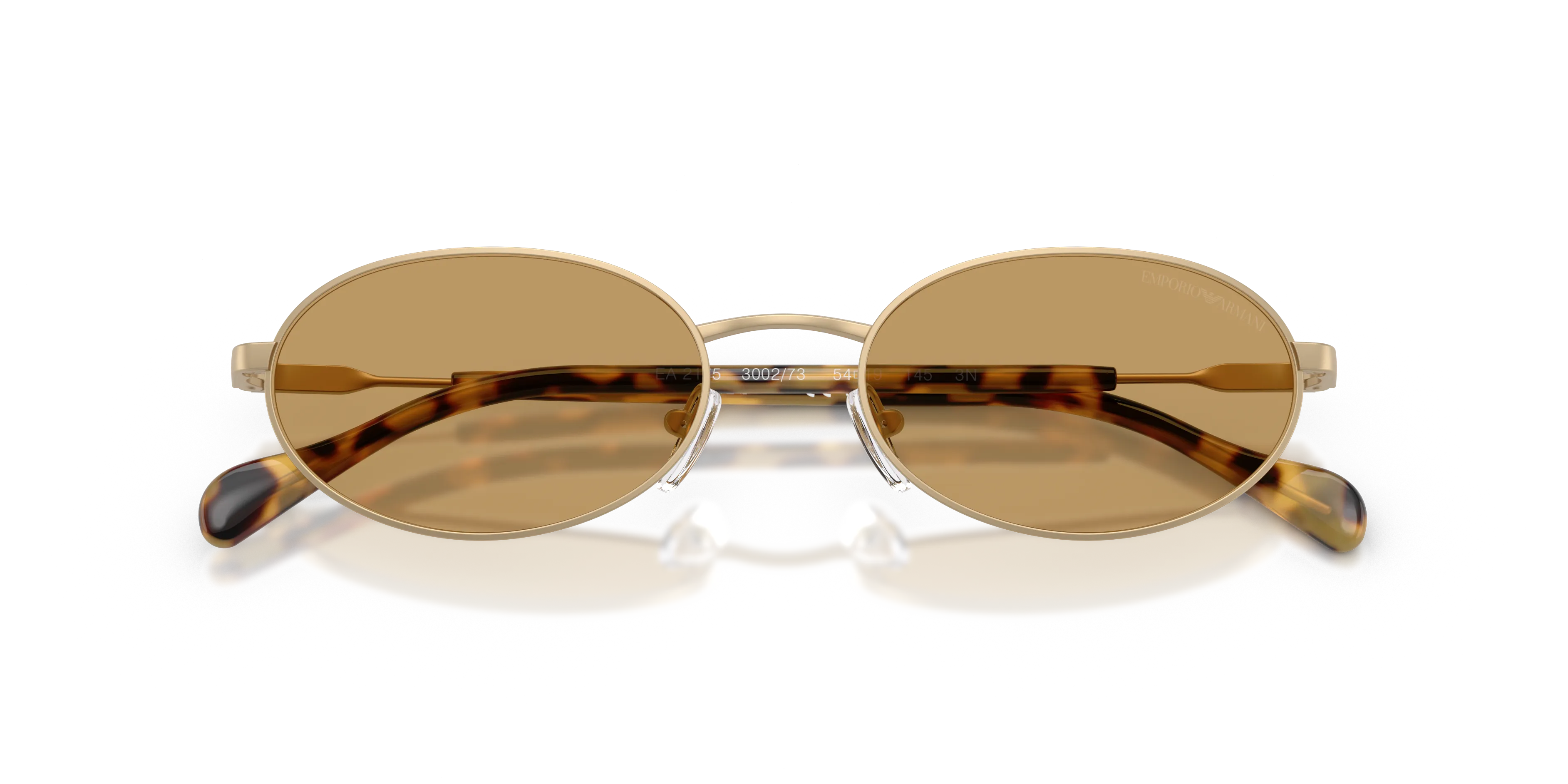 Emporio Armani EA2175 300273 Occhiali da sole Metallo Oro Marrone Rotonda Normale - immagine 2
