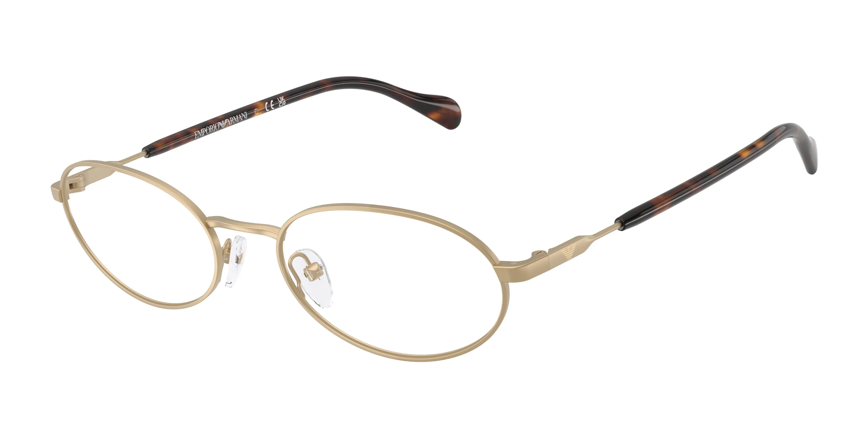 Emporio Armani EA2175 30021W Occhiali da sole Metallo Oro Trasparente Rotonda Normale - immagine 1