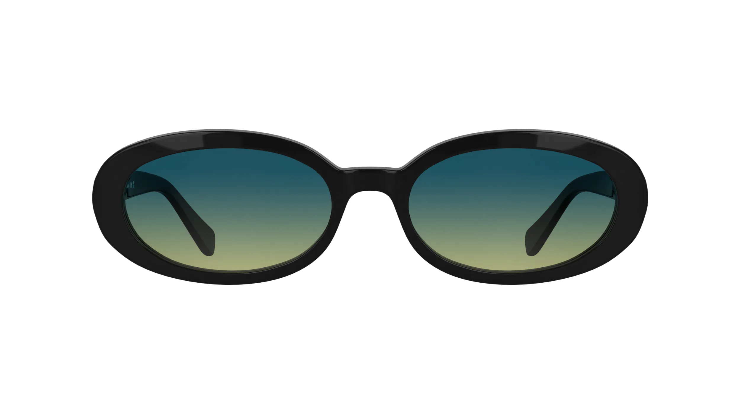 LONGCHAMP LO795S 001 Occhiali da sole Acetato Nero Azzurro Rotonda Normale Sfumato - immagine 2