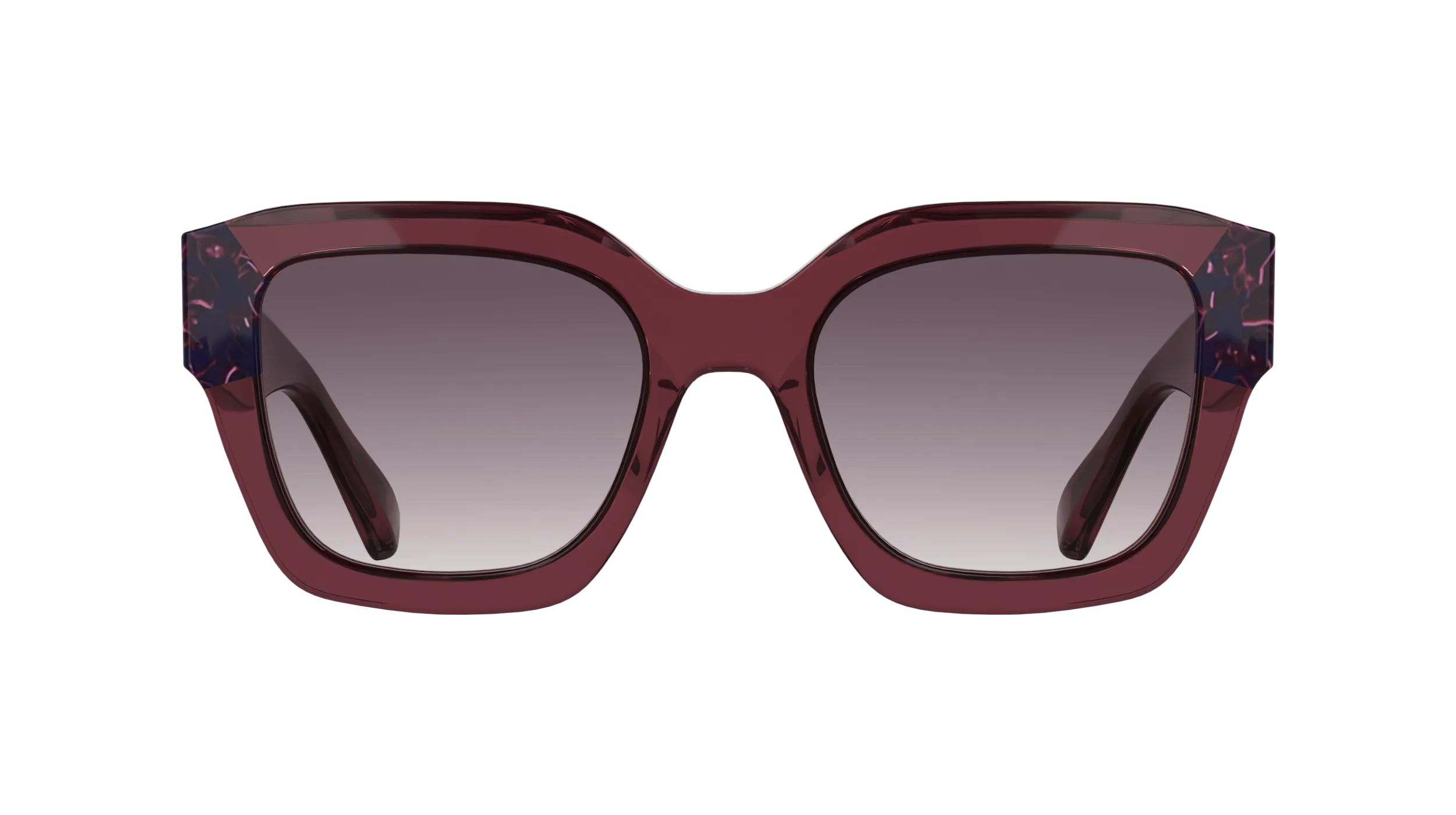 LONGCHAMP LO771S 615 Occhiali da sole Acetato Bordeaux Viola Squadrata Normale - immagine 2
