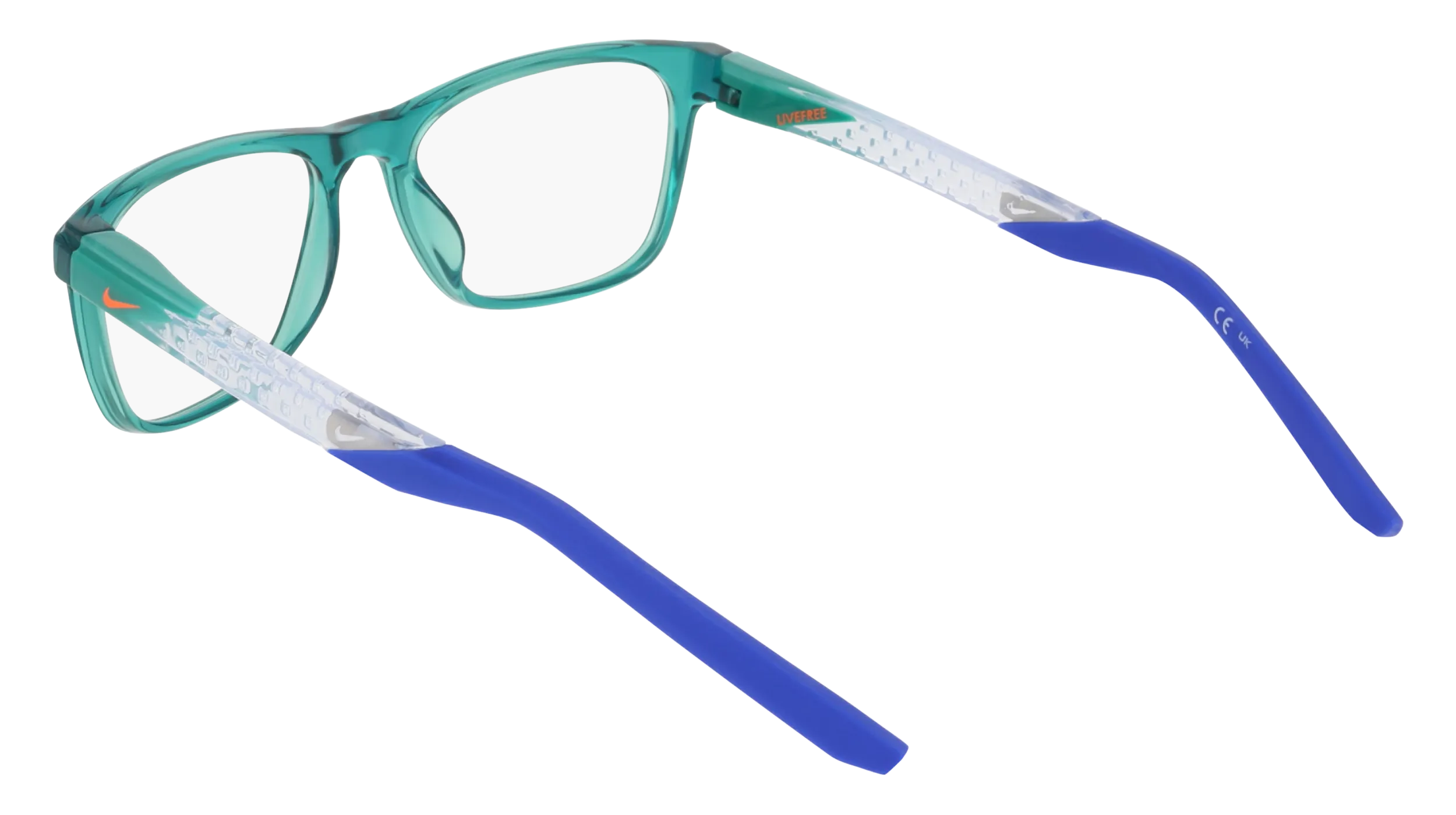 Nike Junior Nike NIKE 5058 322 Montature da vista bambino Bio-iniettato Verde Squadrata Normale - immagine 4