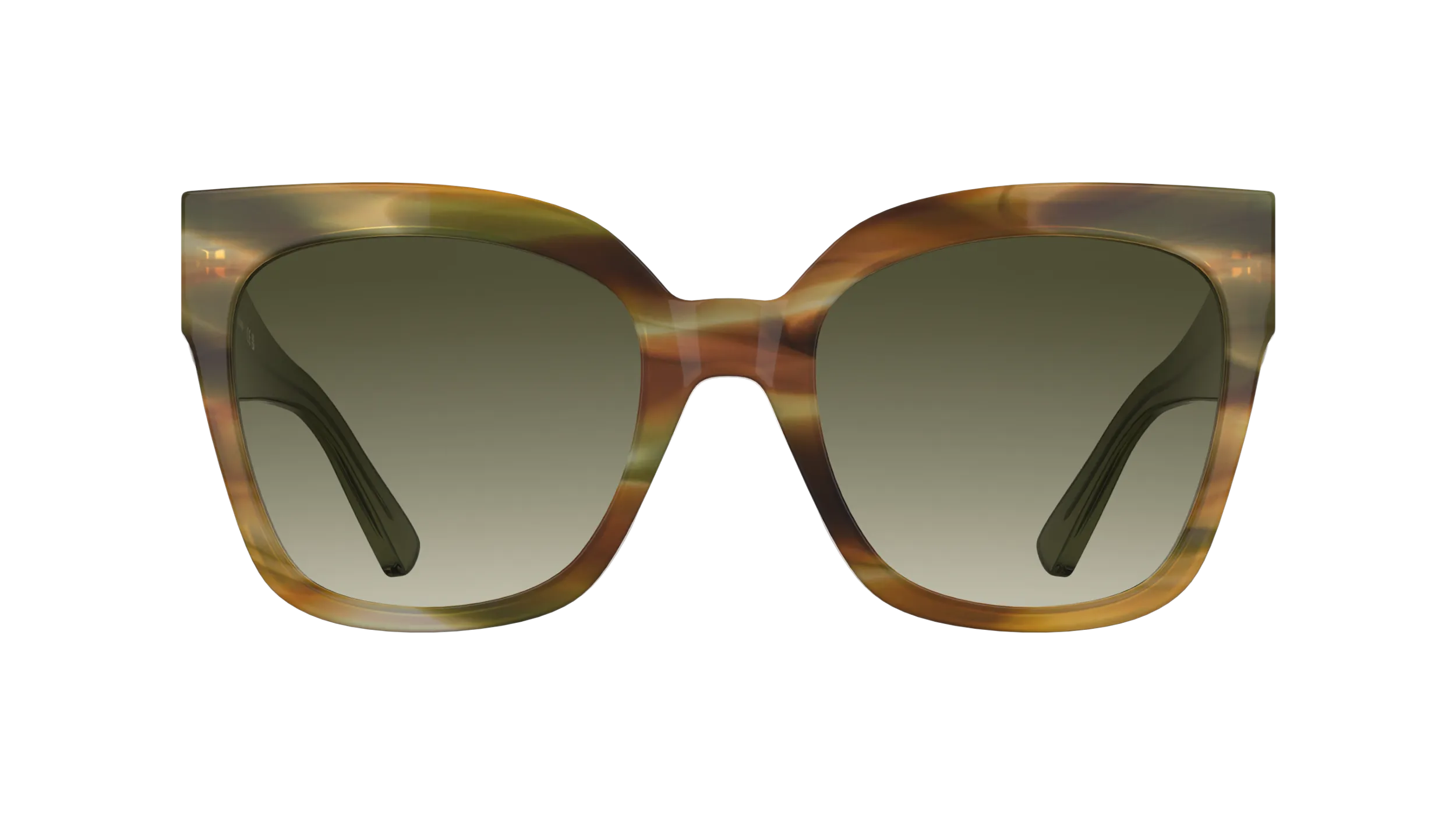 LONGCHAMP LO717S 324 Occhiali da sole Acetato Verde Verde Squadrata Normale Sfumato - immagine 2