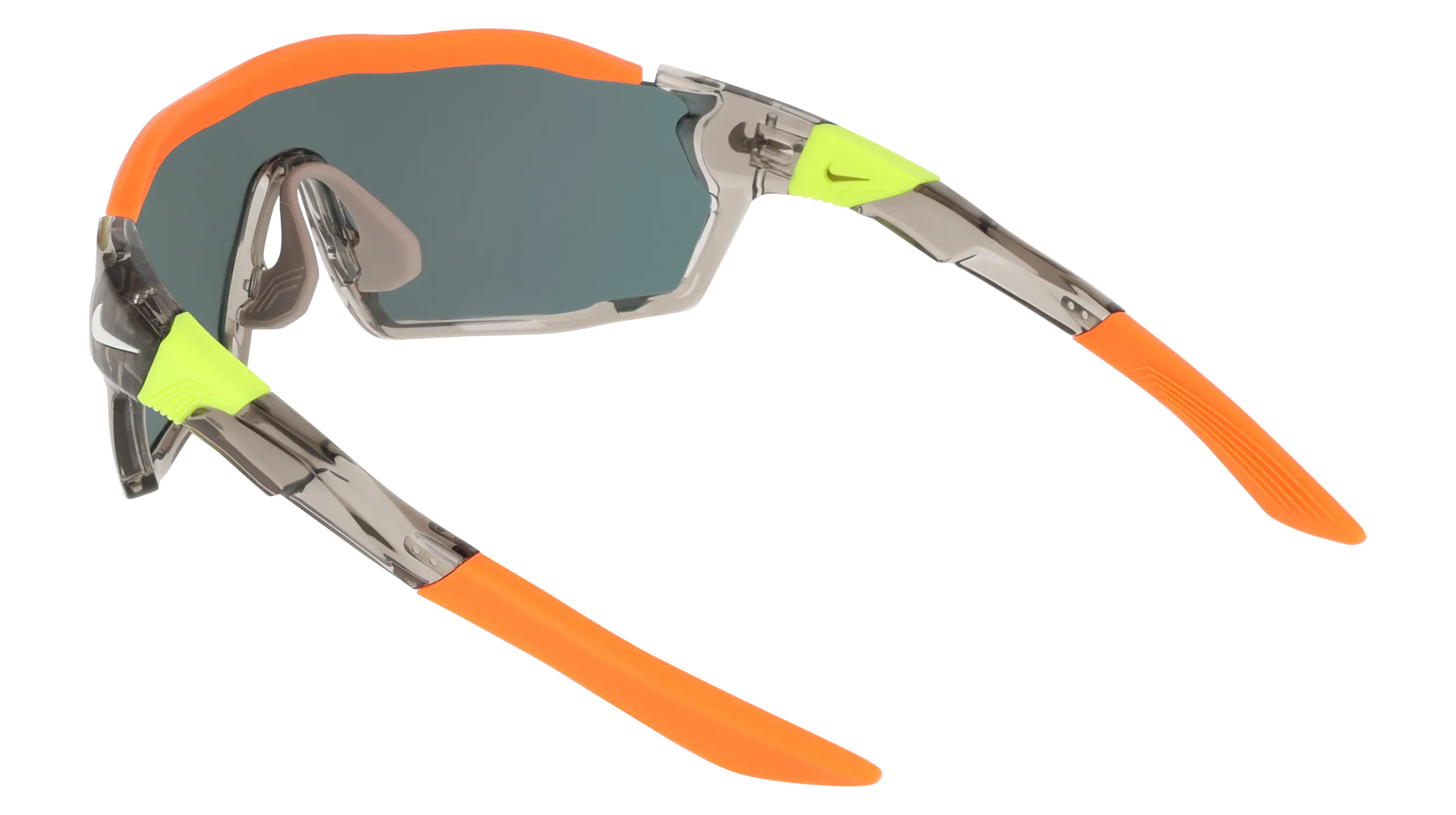Nike NIKE SHOW X RUSH E DZ7369 009 Occhiali da sole Bio-iniettato Grigio Rosso Maschera Normale - immagine 4