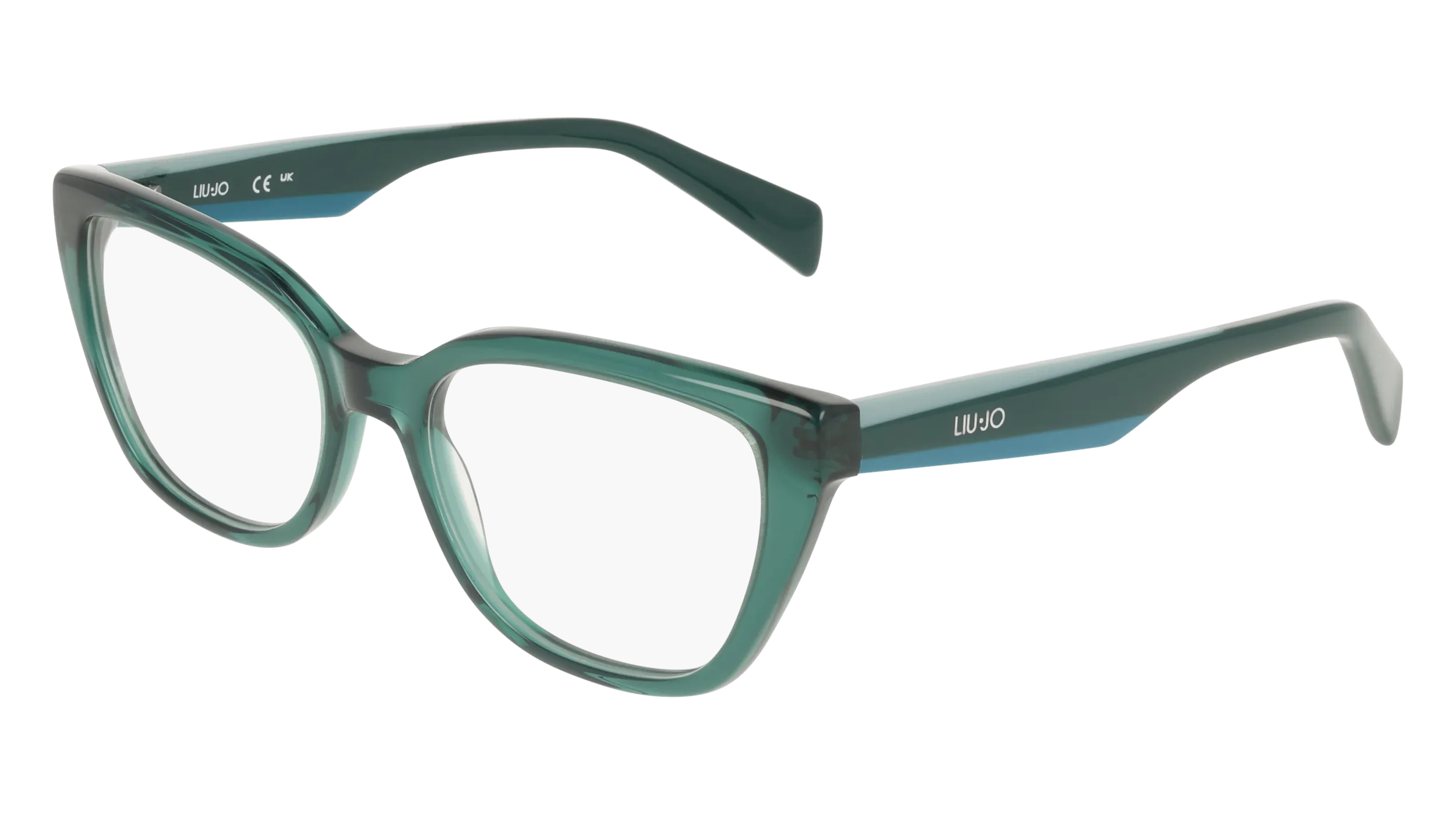 Liu Jo LJ2838 302 Montature da vista Acetato Verde Cat Eye Normale - immagine 1