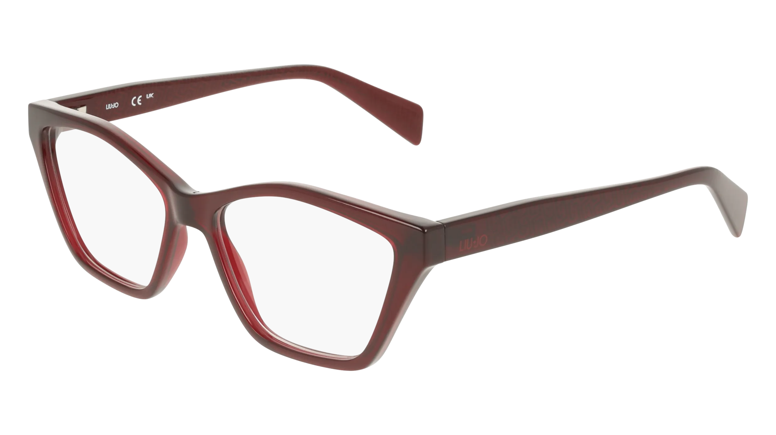 Liu Jo LJ2836 601 Montature da vista Bio-iniettato Bordeaux Farfalla Normale - immagine 1