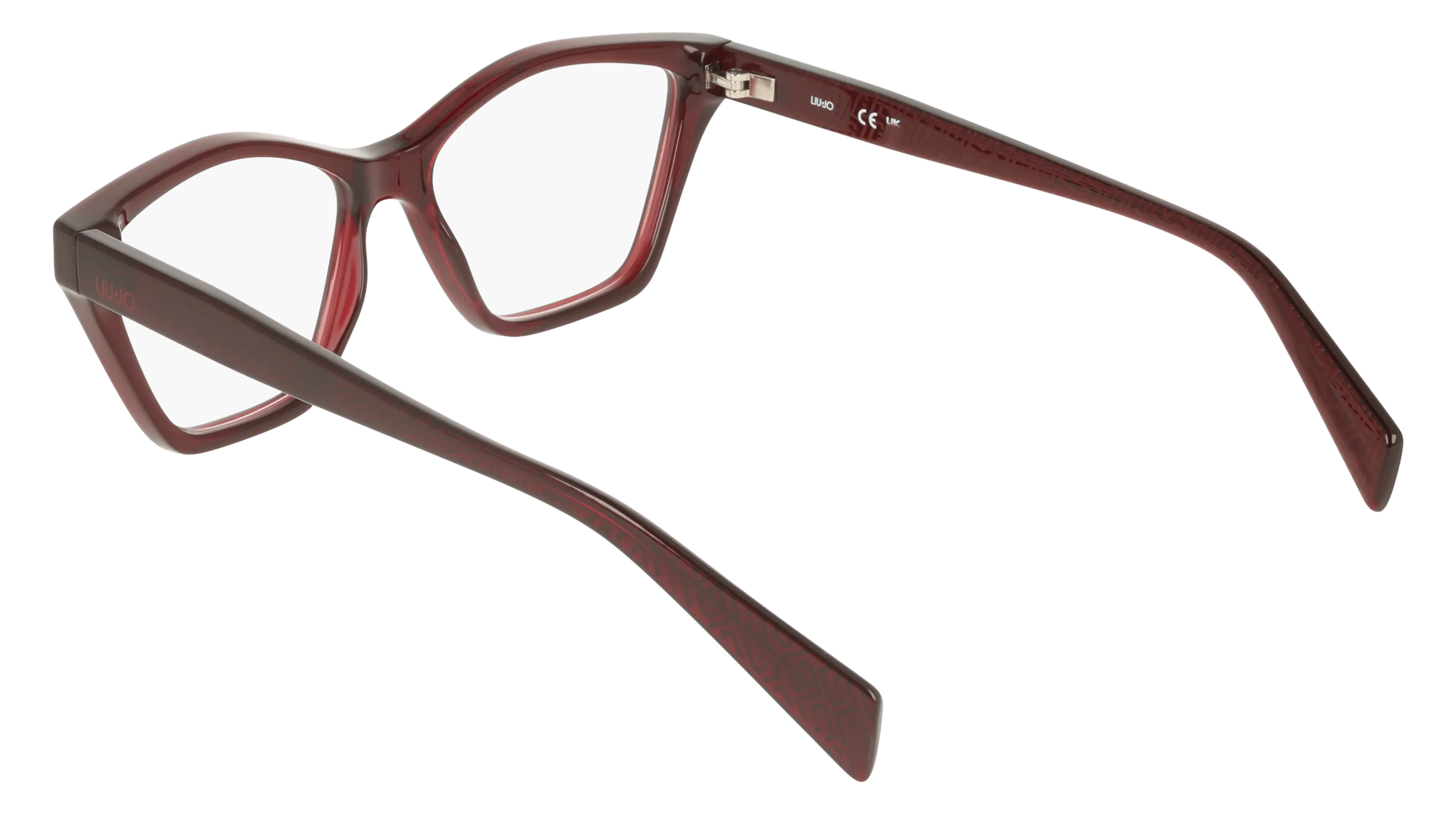 Liu Jo LJ2836 601 Montature da vista Bio-iniettato Bordeaux Farfalla Normale - immagine 4