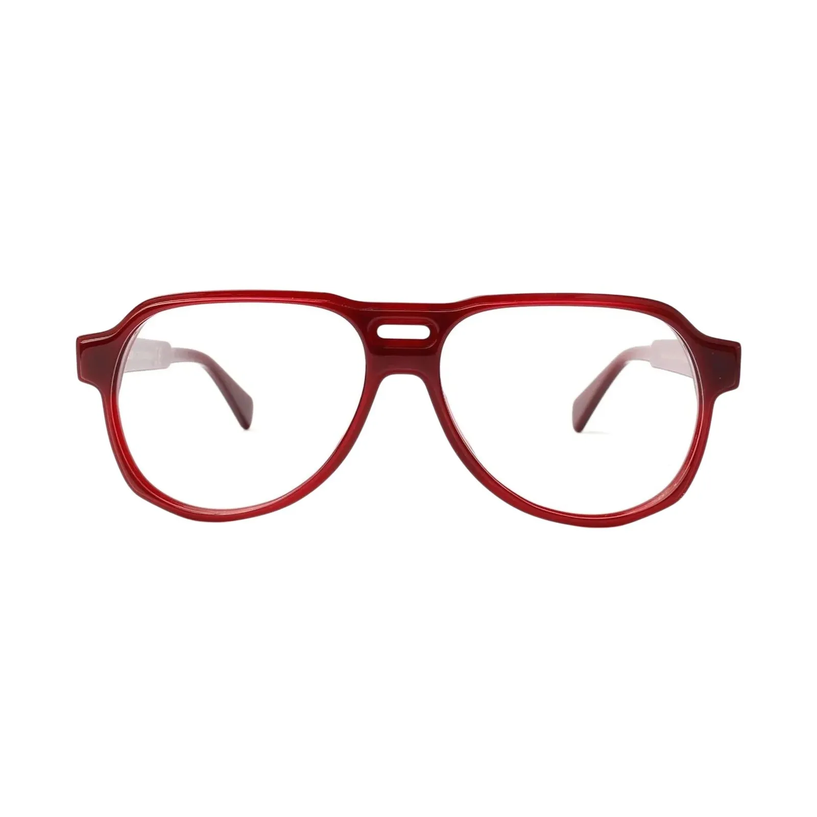 XLAB Zanzibar Montature da vista Acetato Bordeaux Grigio Pilot Fotocromatiche - immagine 2