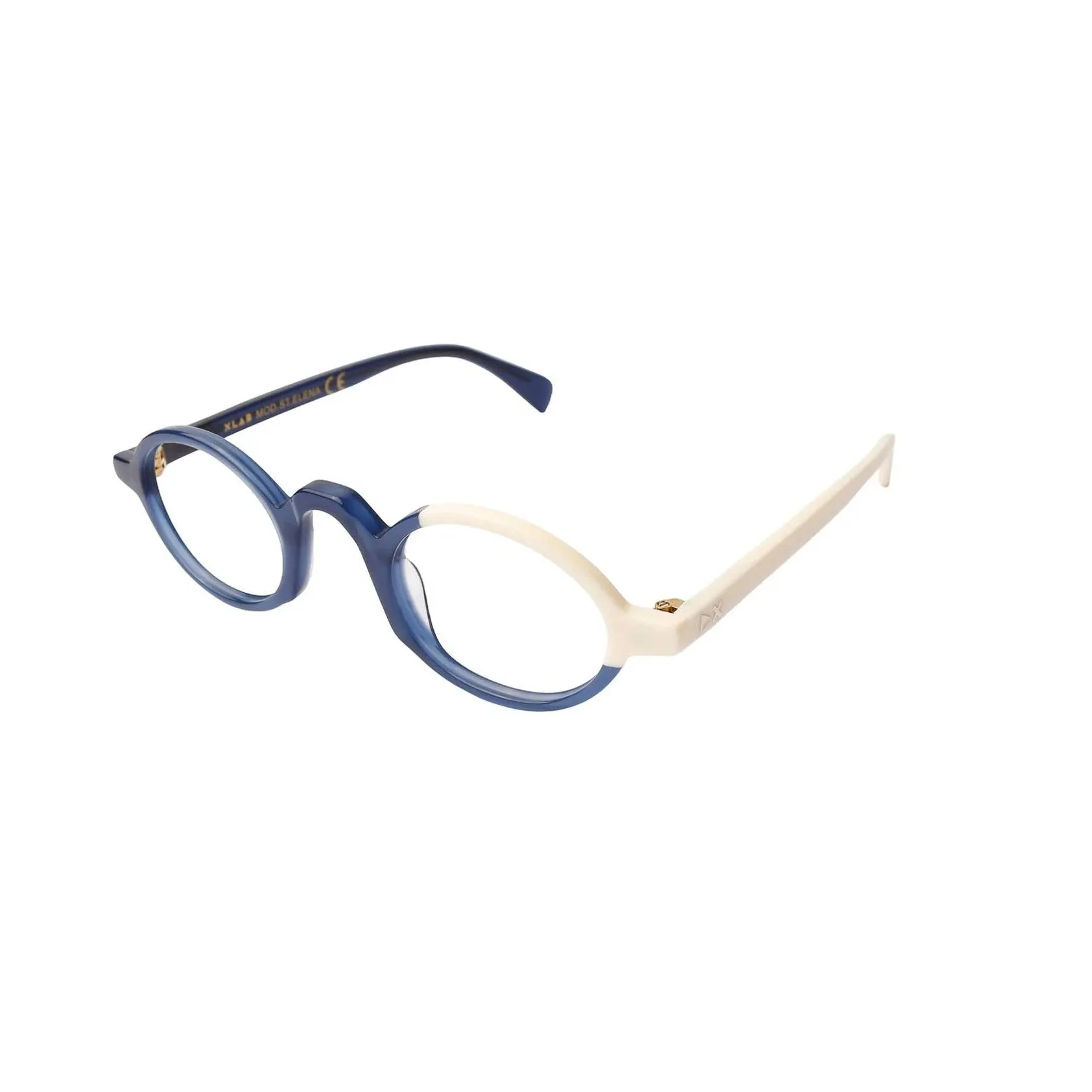 XLAB Unisex St.Elena Montature da vista Acetato Nero Marrone Rotonda Fotocromatiche - immagine 1