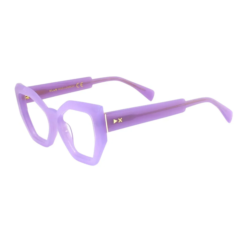 XLAB Donna Lombok Montature da vista Acetato Nero Cat Eye Demo - immagine 1