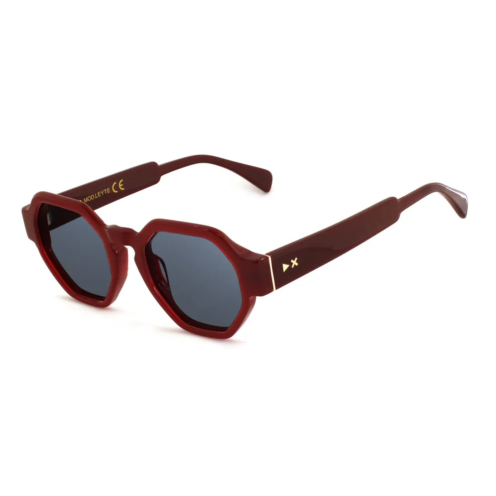XLAB Unisex Leyte Montature da vista Acetato Marrone strisciato Geometrica Anti-luce blu Anti luce blu - per PC - immagine 4
