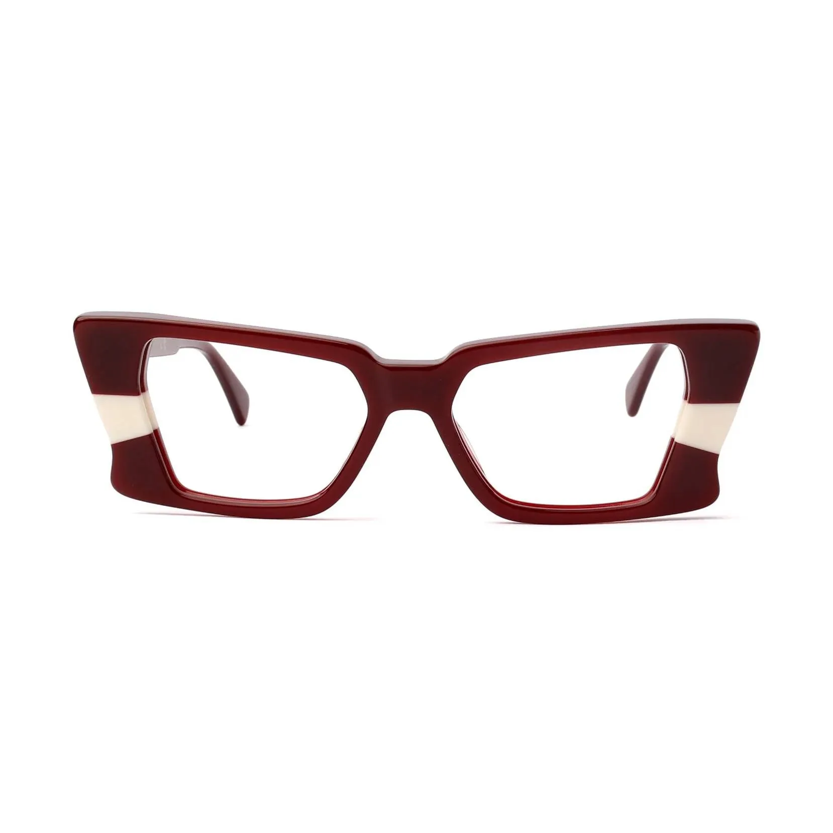 XLAB Hawaii Montature da vista Acetato Bordeaux Squadrata Anti-luce blu Anti luce blu - per PC - immagine 2