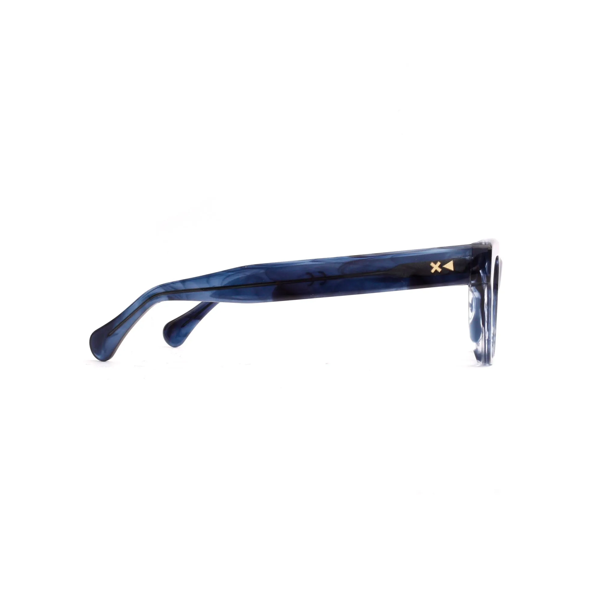 XLAB Unisex Fiji Montature da vista Acetato Bordeaux scuro Squadrata Demo - immagine 3