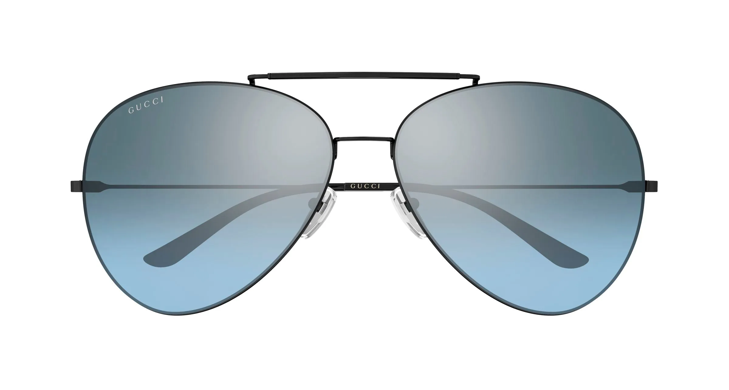 Gucci GG2172S 004 Occhiali da sole Metallo Nero Pilot - immagine 2