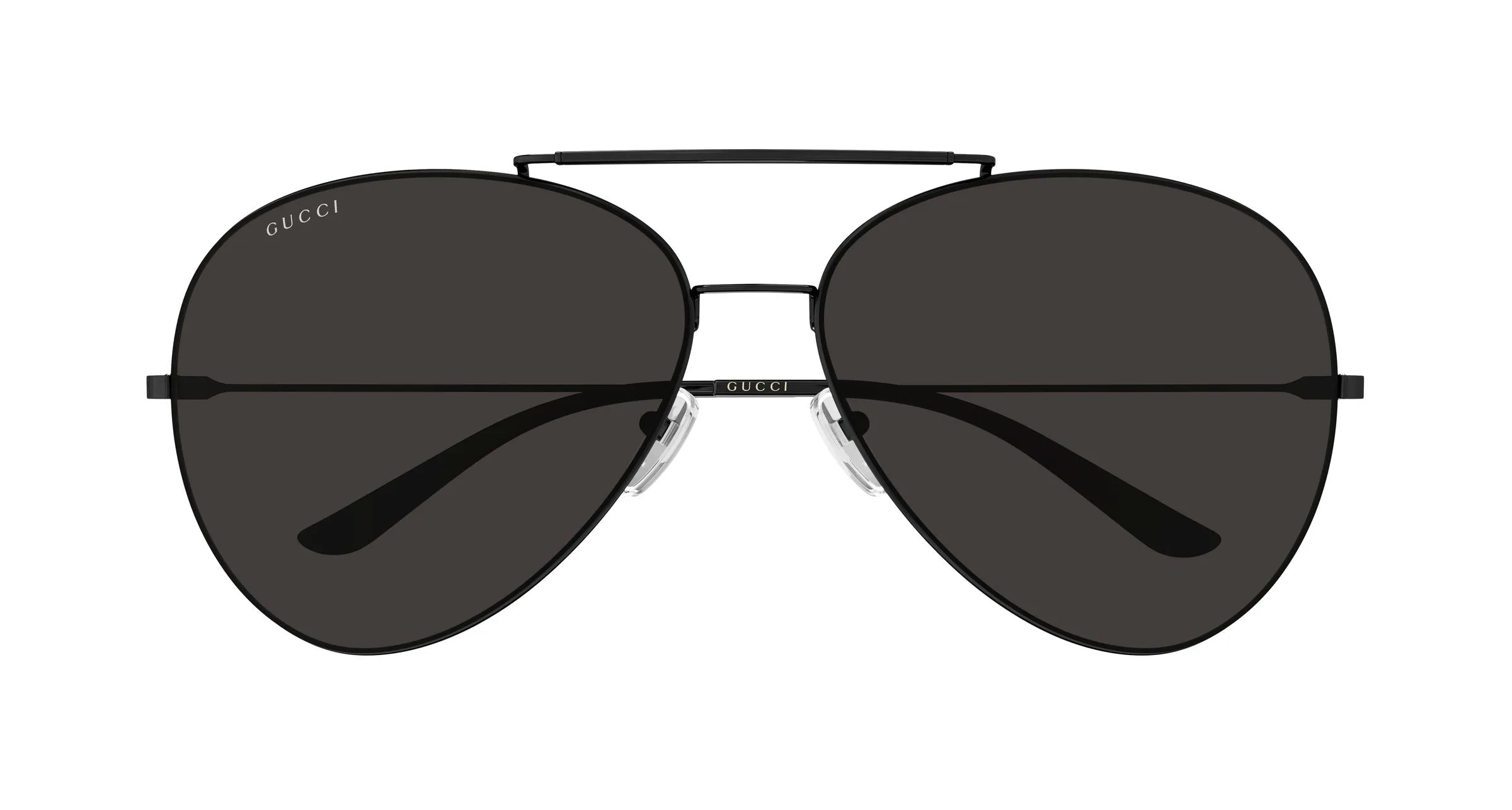 Gucci GG2172S 003 Occhiali da sole Metallo Nero Grigio Pilot - immagine 2
