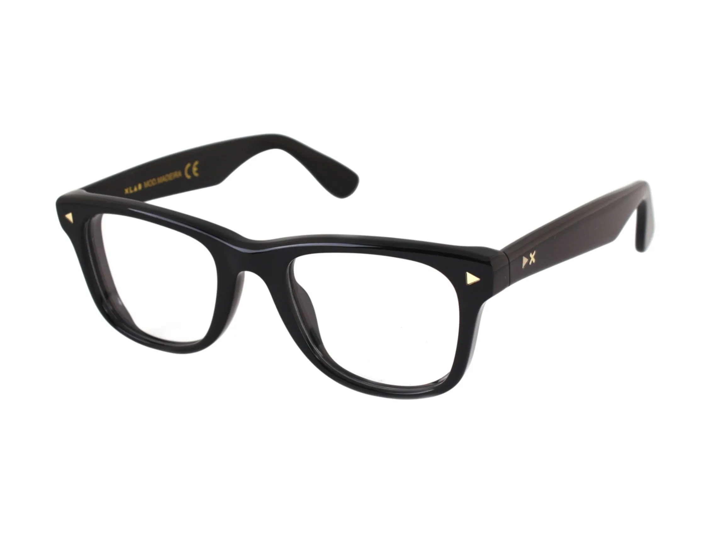 XLAB Unisex Madeira Montature da vista Acetato Nero Squadrata Antiriflesso Antiriflesso - immagine 4
