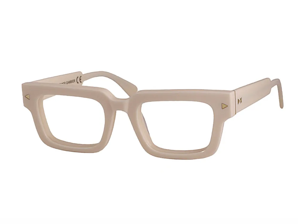 XLAB Unisex Gambier Montature da vista Acetato Verde striato Squadrata Demo - immagine 1