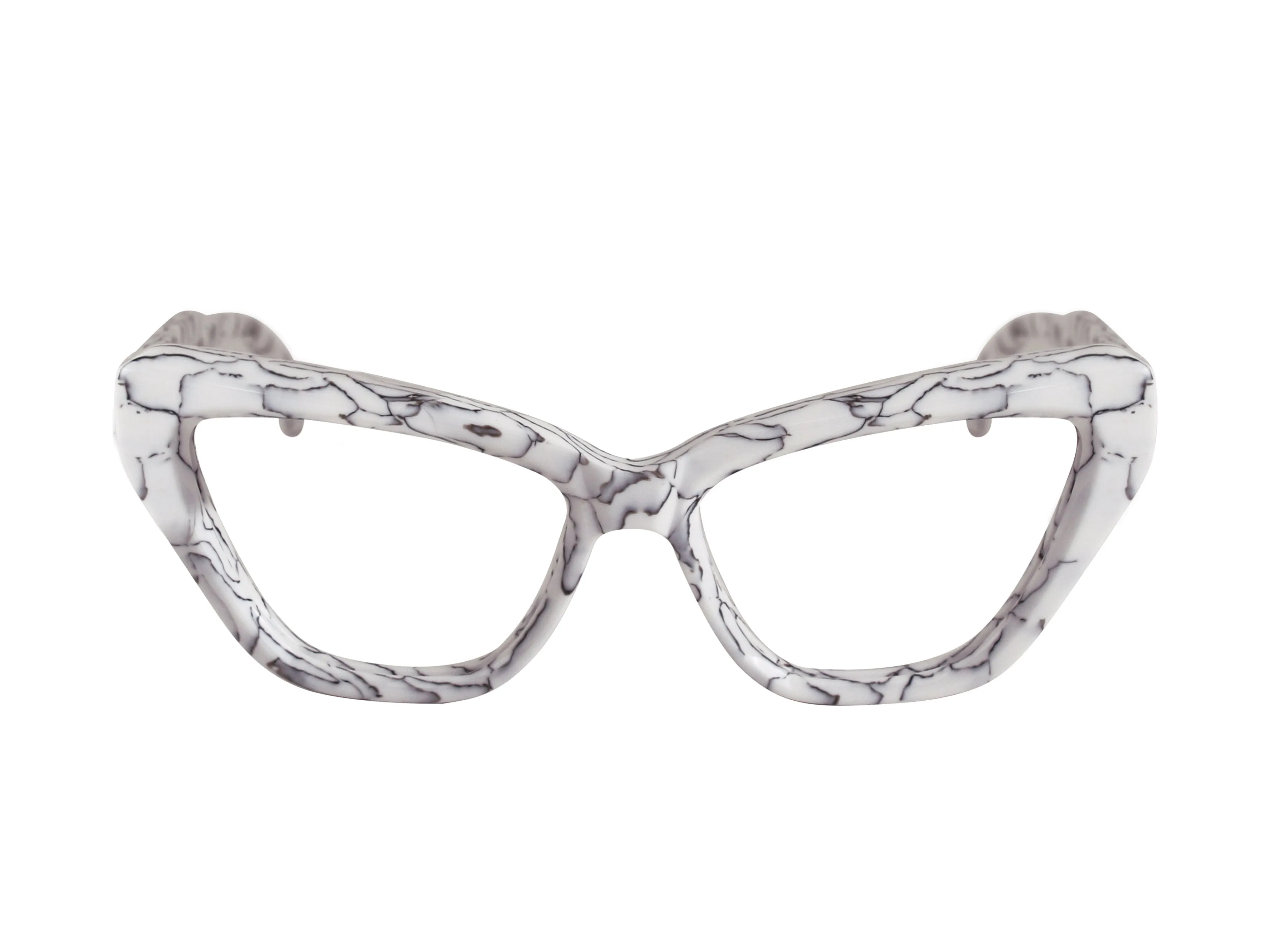 XLAB Donna Panay Montature da vista Acetato Rosa striato Marrone Cat Eye Fotocromatiche - immagine 2