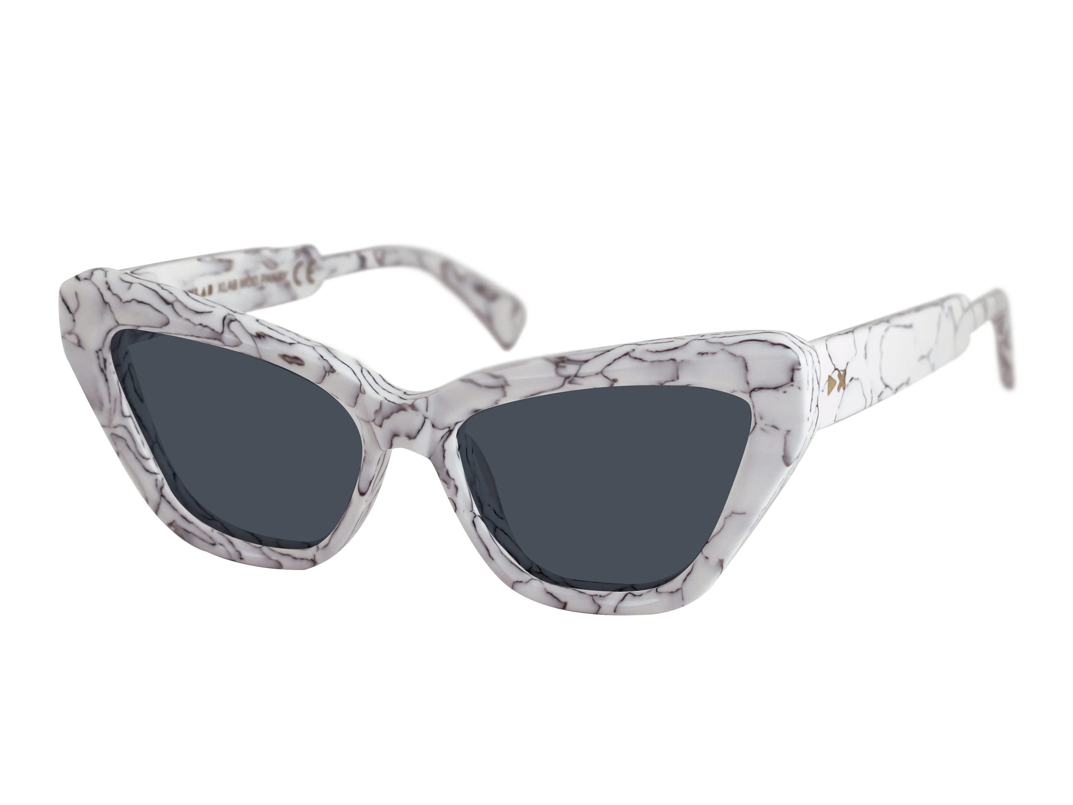 XLAB Donna Panay Occhiali da sole Acetato Rosa striato Rosa Cat Eye Polarizzata - immagine 1
