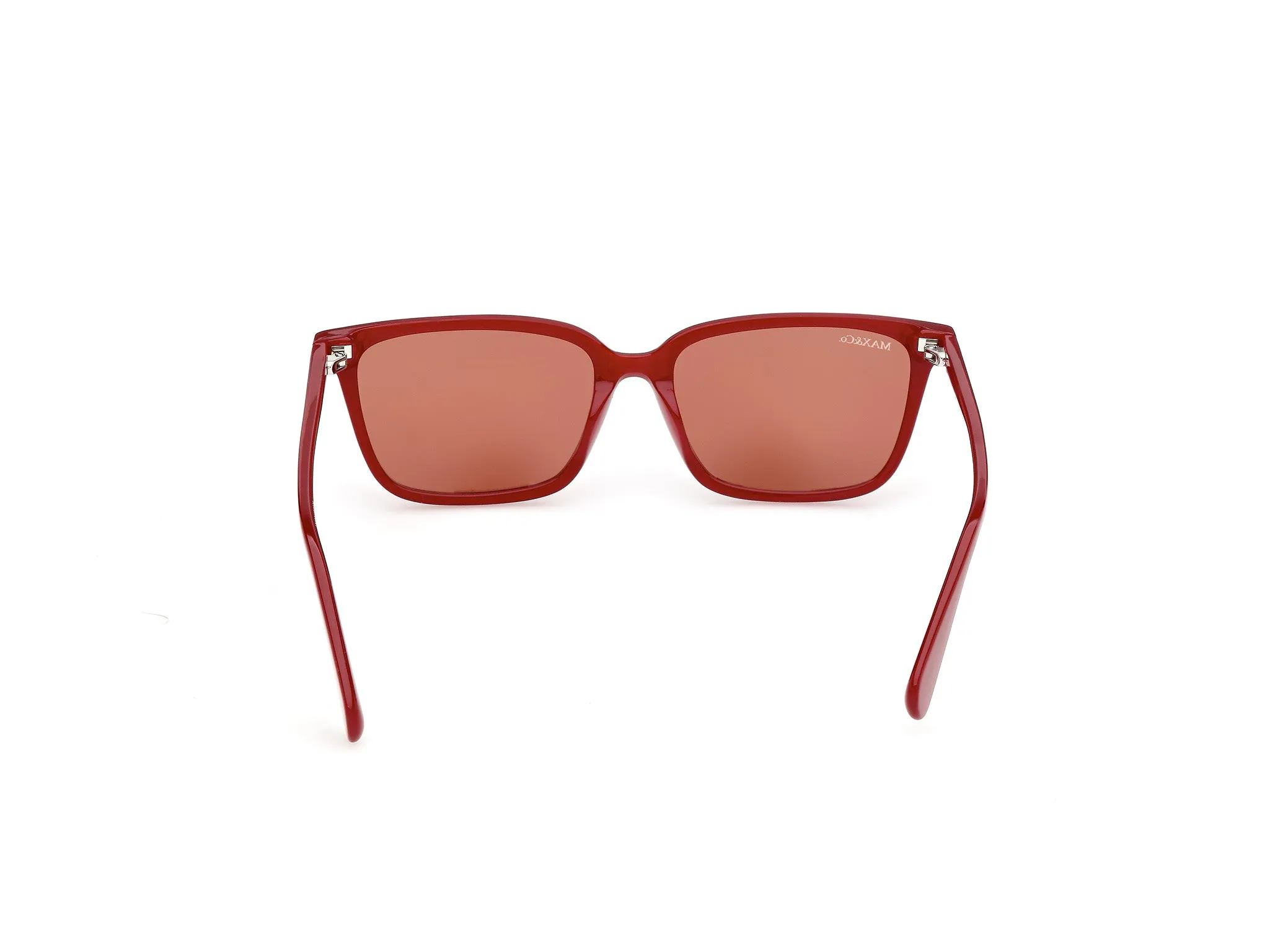 MAX&Co MO0165 66E Occhiali da sole Rosso Marrone Squadrata Normale - immagine 4