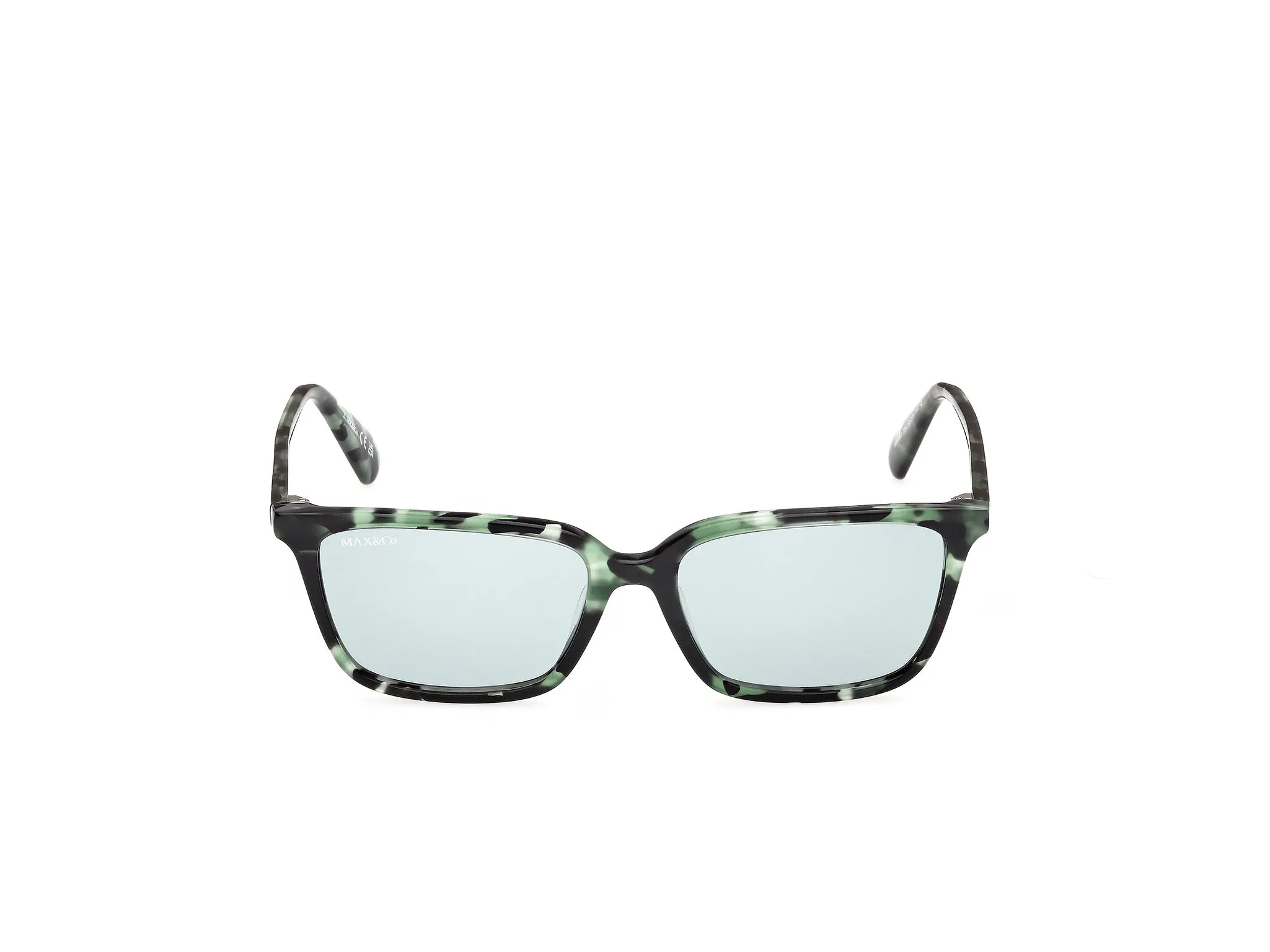 MAX&Co MO0165 55N Occhiali da sole Havana Verde Squadrata Normale - immagine 2