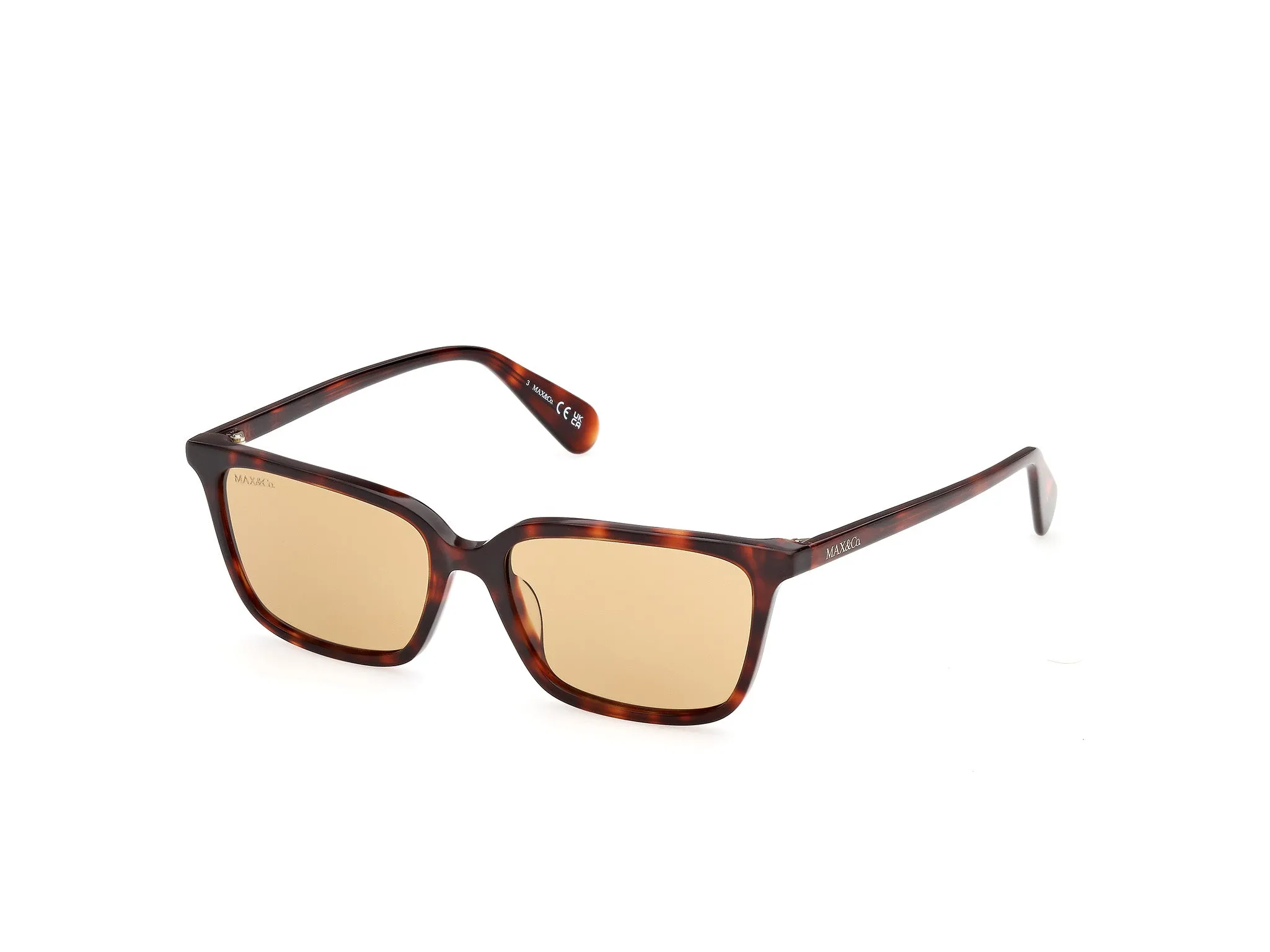 MAX&Co MO0165 52J Occhiali da sole Havana Roviex Squadrata Normale - immagine 1