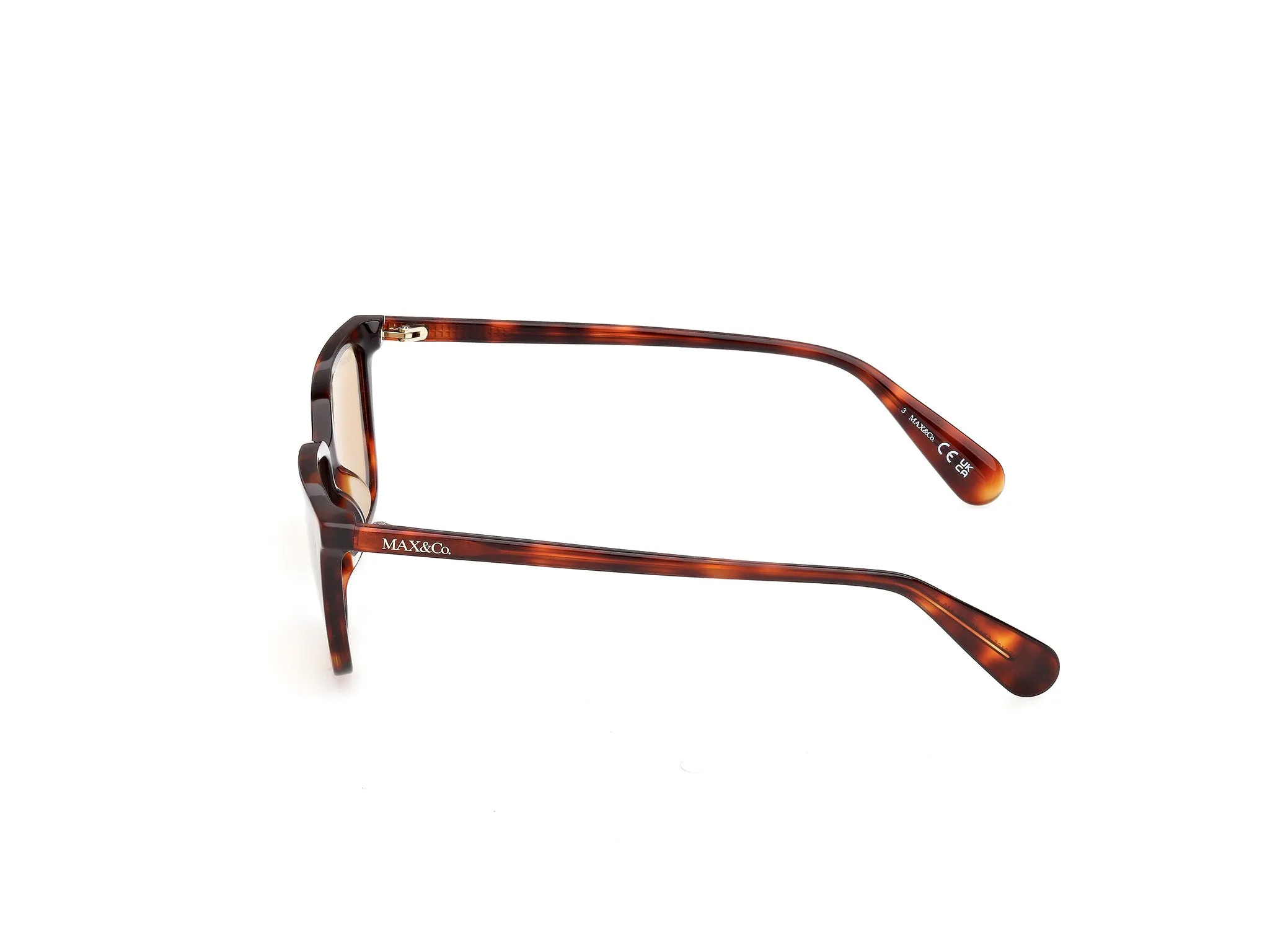 MAX&Co MO0165 52J Occhiali da sole Havana Roviex Squadrata Normale - immagine 3